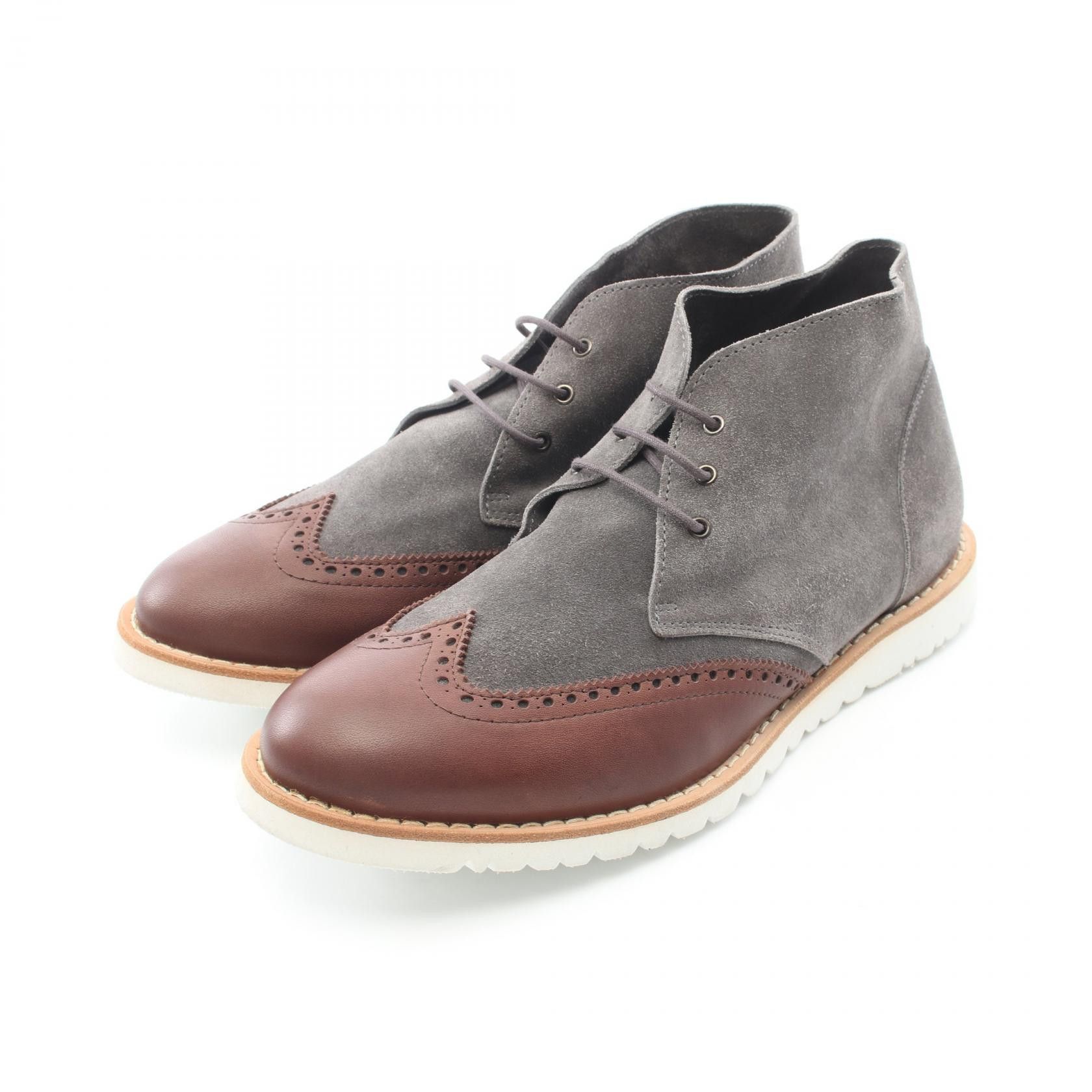Emporio Armani Emporio Armani Emporio Armani Suede Leather Chukka Boots Leather Shoes DUTY FREE for USA Size ONE SIZE - 1 Thumbnail