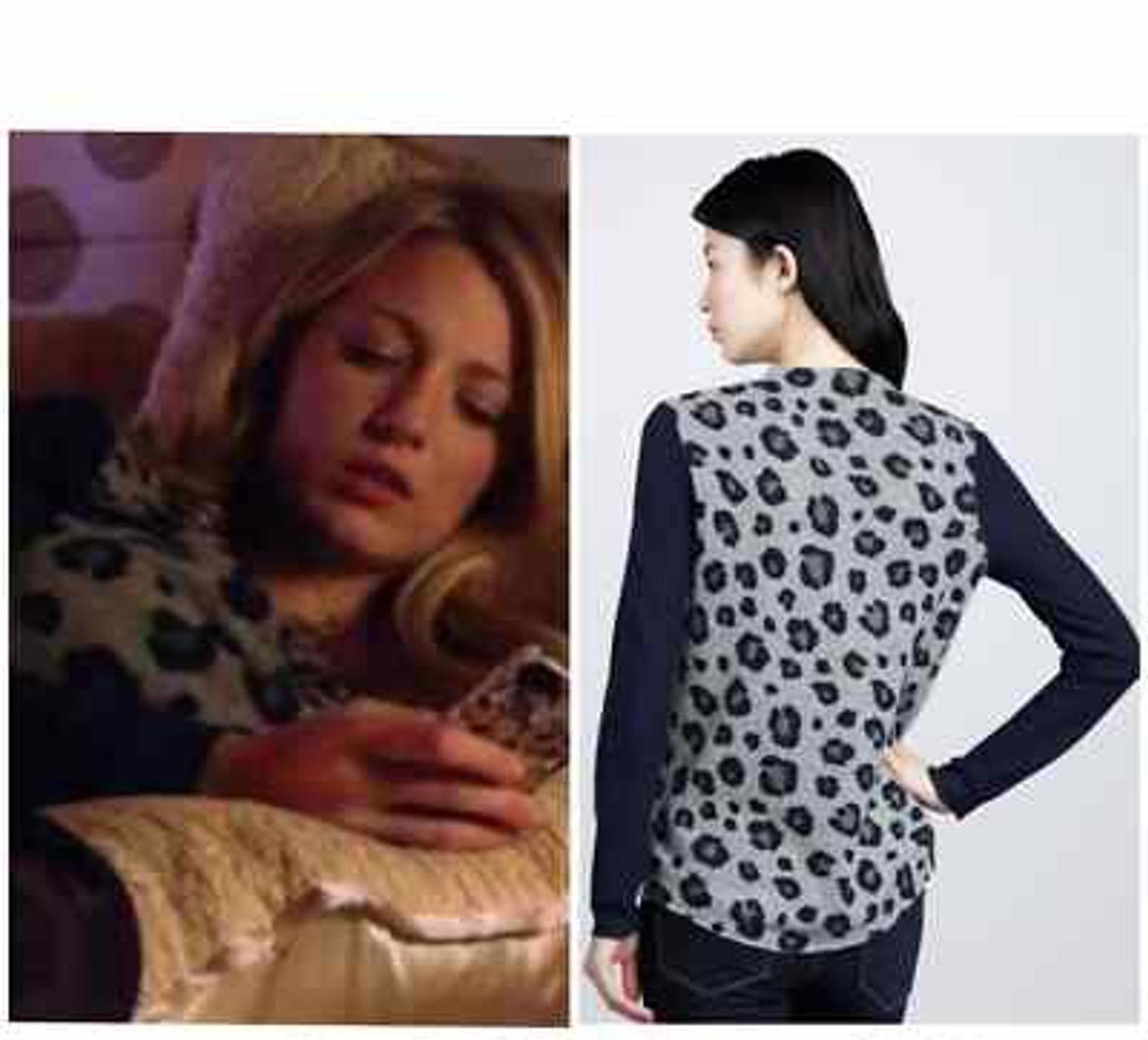 Designer Gossip Girl Rebecca Taylor leopard print sweater S Cashmere Size S / US 4 / IT 40 - 1 Thumbnail