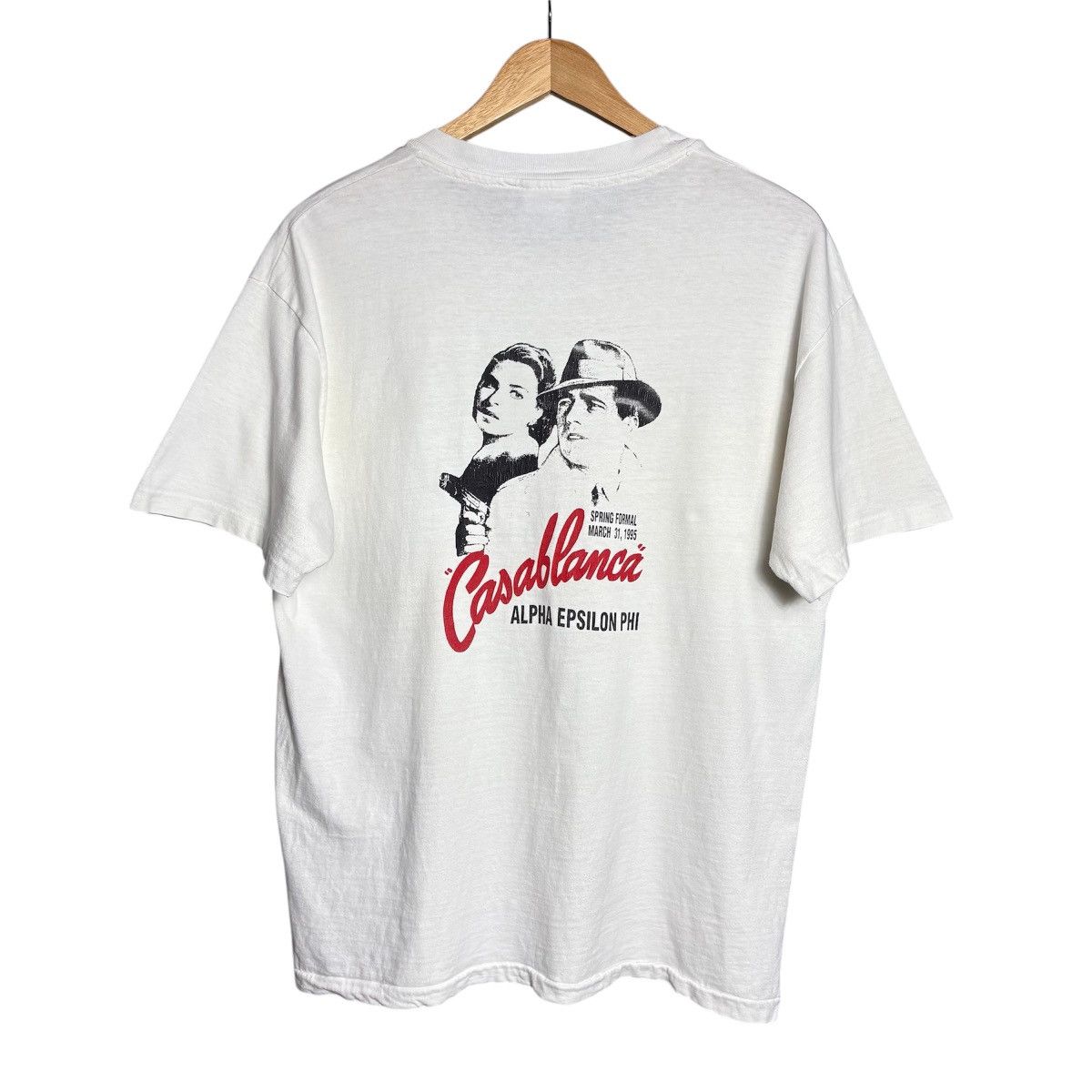 Vintage Vintage 90s Casablanca Film Movie Tee Size US L / EU 52-54 / 3 - 1 Thumbnail