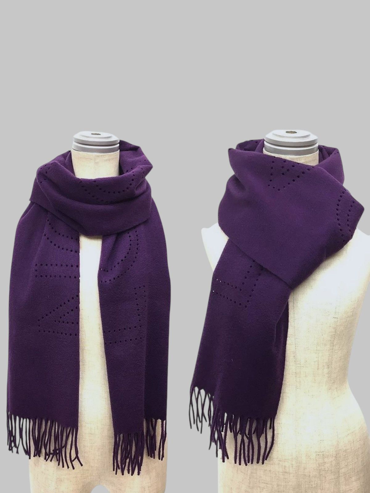 Louis Vuitton Authentic Louis Vuitton Pure Cashmere Scarf Shawl Size ONE SIZE - 17 Thumbnail