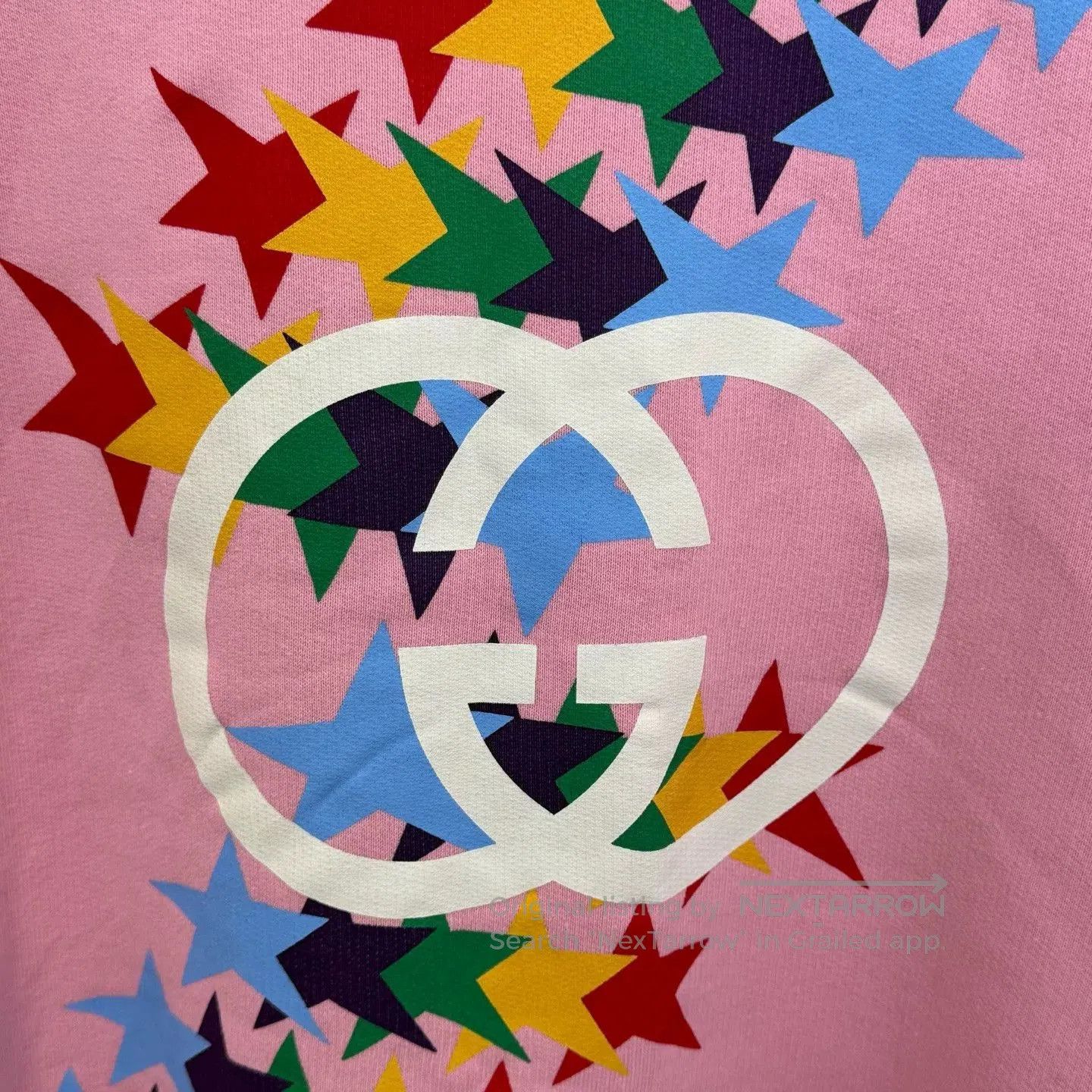 Gucci Gucci Pink Star Print Sweatshirt L Size. Size L / US 10 / IT 46 - 5 Thumbnail