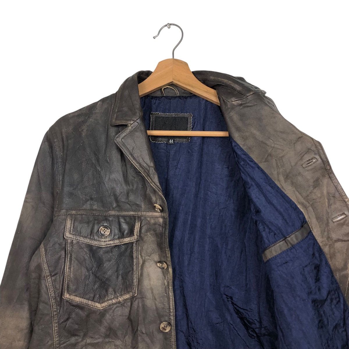 Japanese Brand 📌Vintage Biker Leather Jacket Button Custom Culture Size US M / EU 48-50 / 2 - 12 Thumbnail