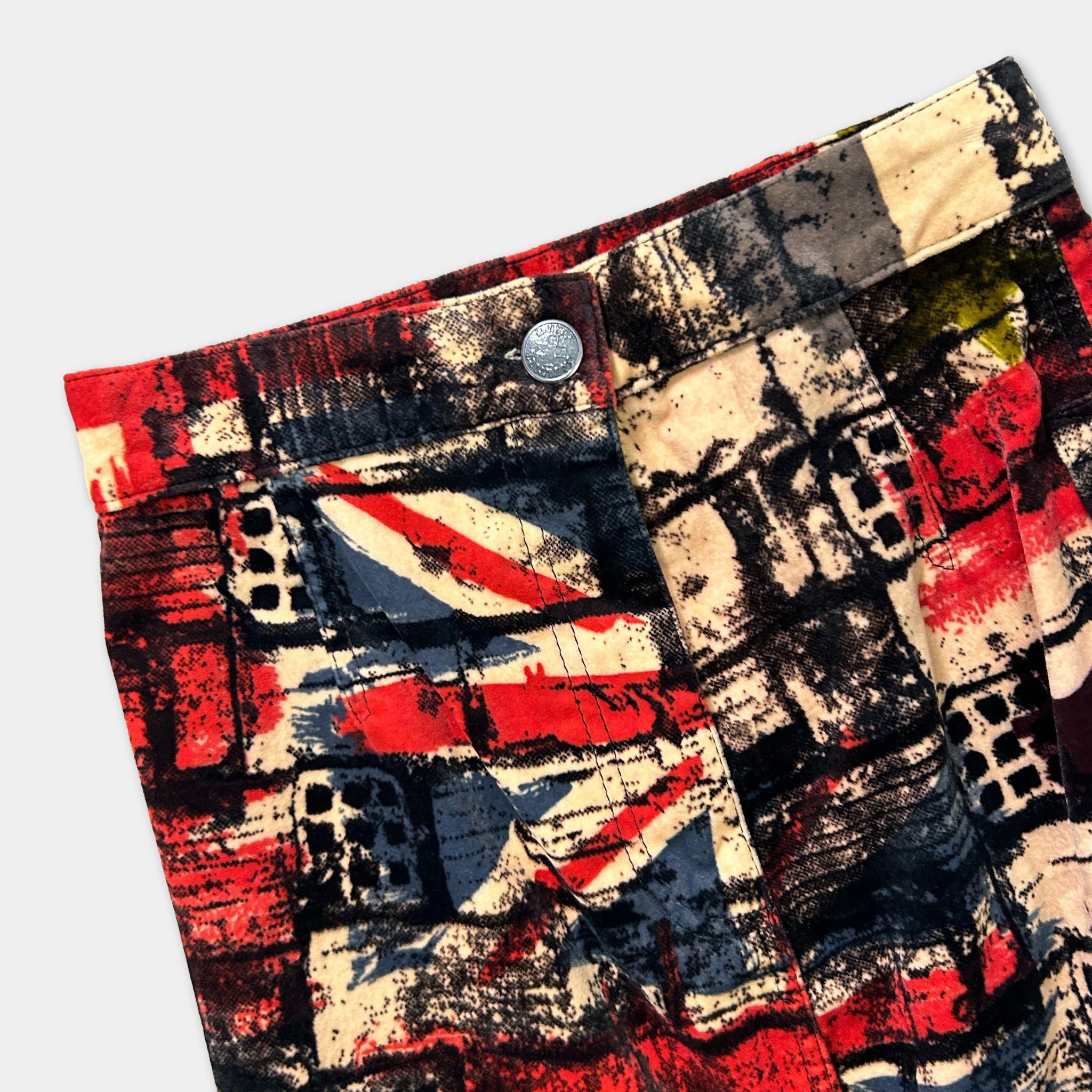Jean Paul Gaultier Jean Paul Gaultier 1996 Flag Fight Racism Skirt Size 42" / US 20 - 2 Thumbnail