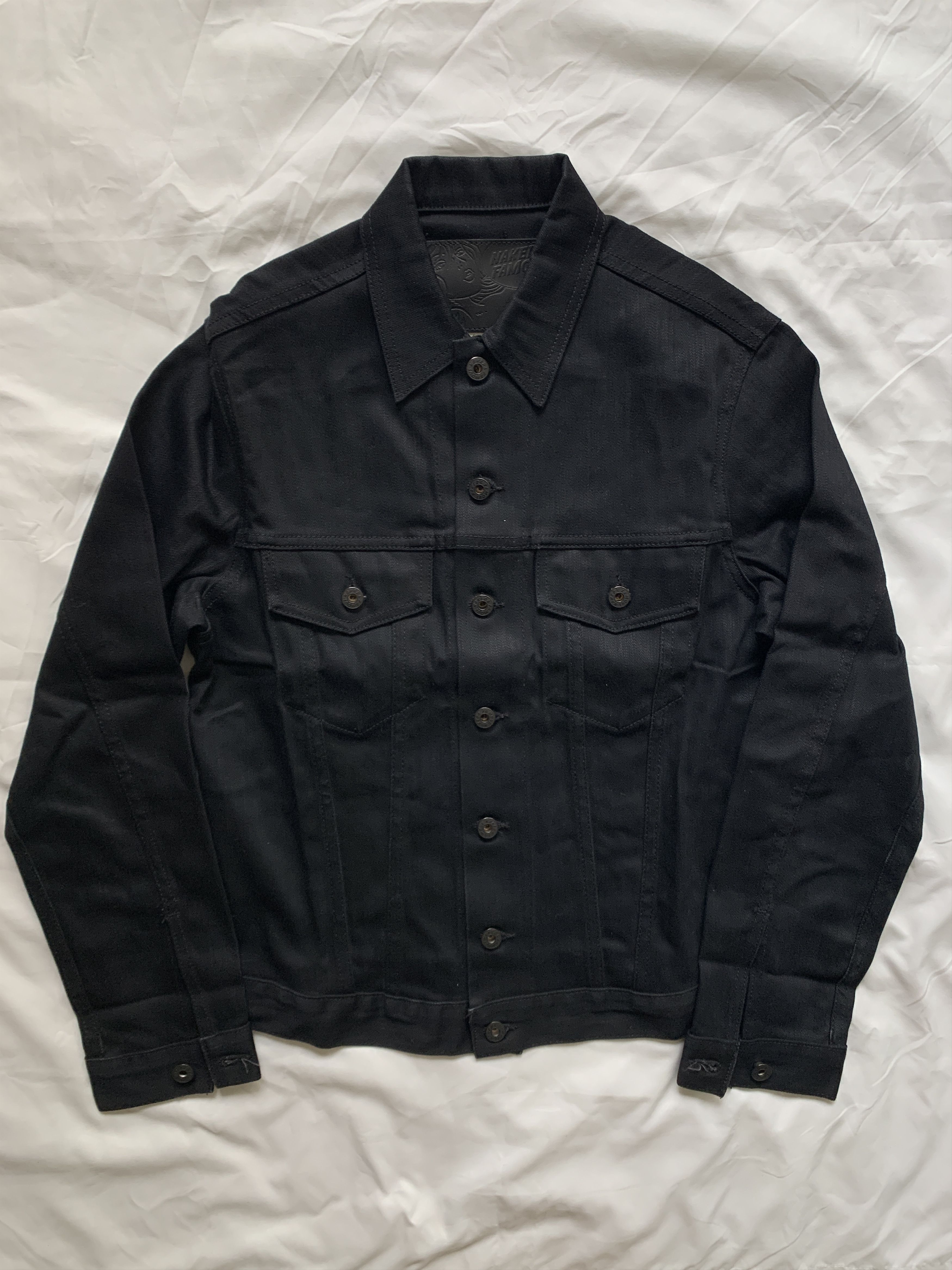 Naked Famous Black Power Stretch Denim Jacket