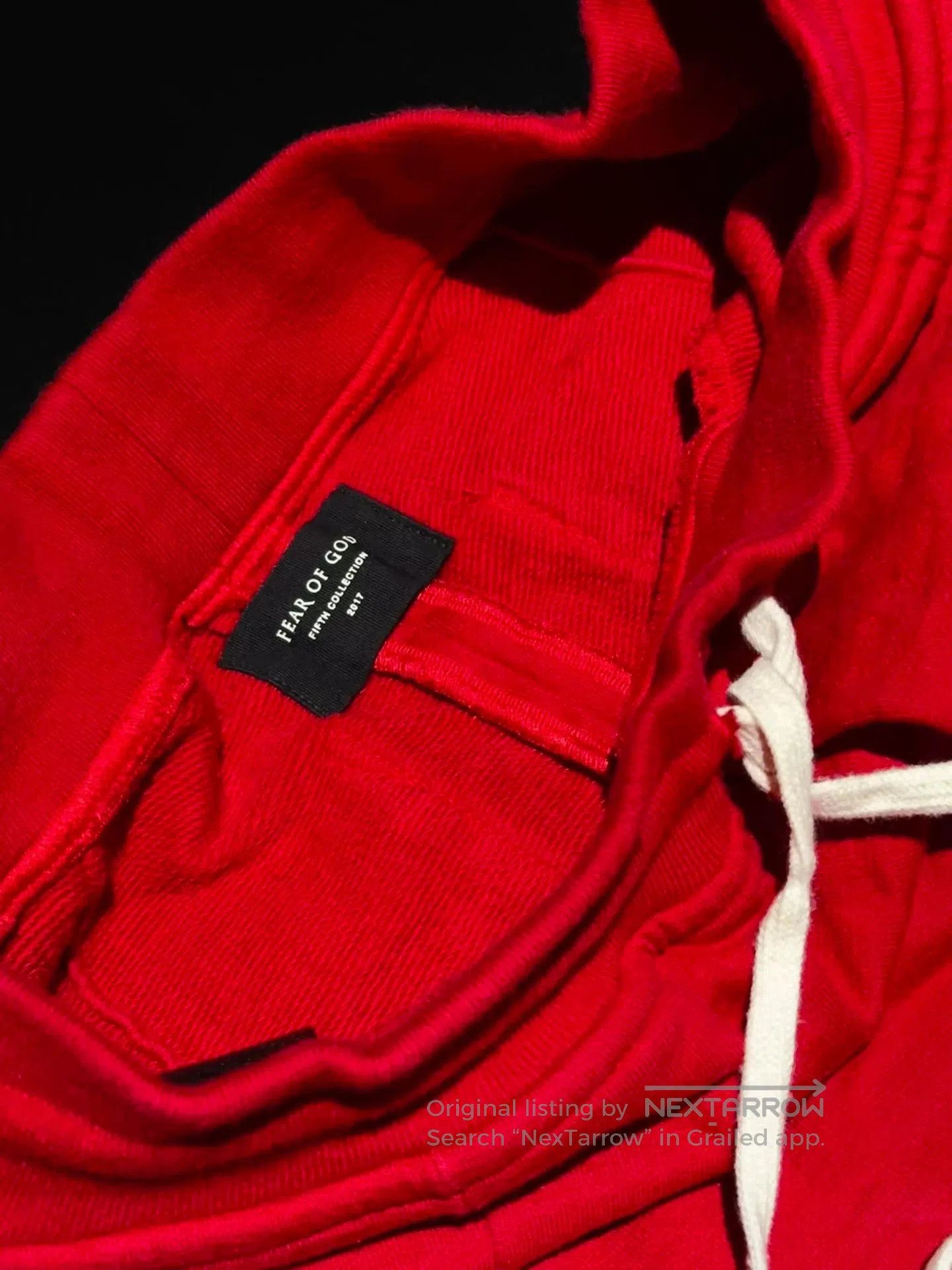 Fear of God Fear Of God 5th Red Heavy Terry Sweatpants. Size US 37 - 3 Thumbnail