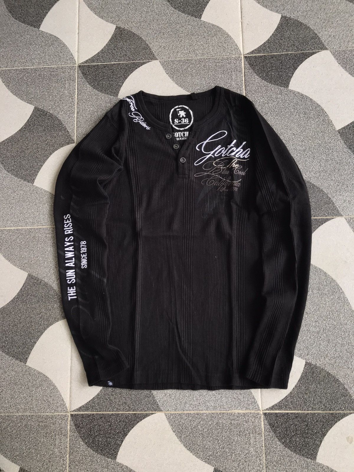 14th Addiction × Japanese Brand × KMRii Y2K Ribbed Gotcha Poem longsleeve Size US S / EU 44-46 / 1 - 1 Thumbnail