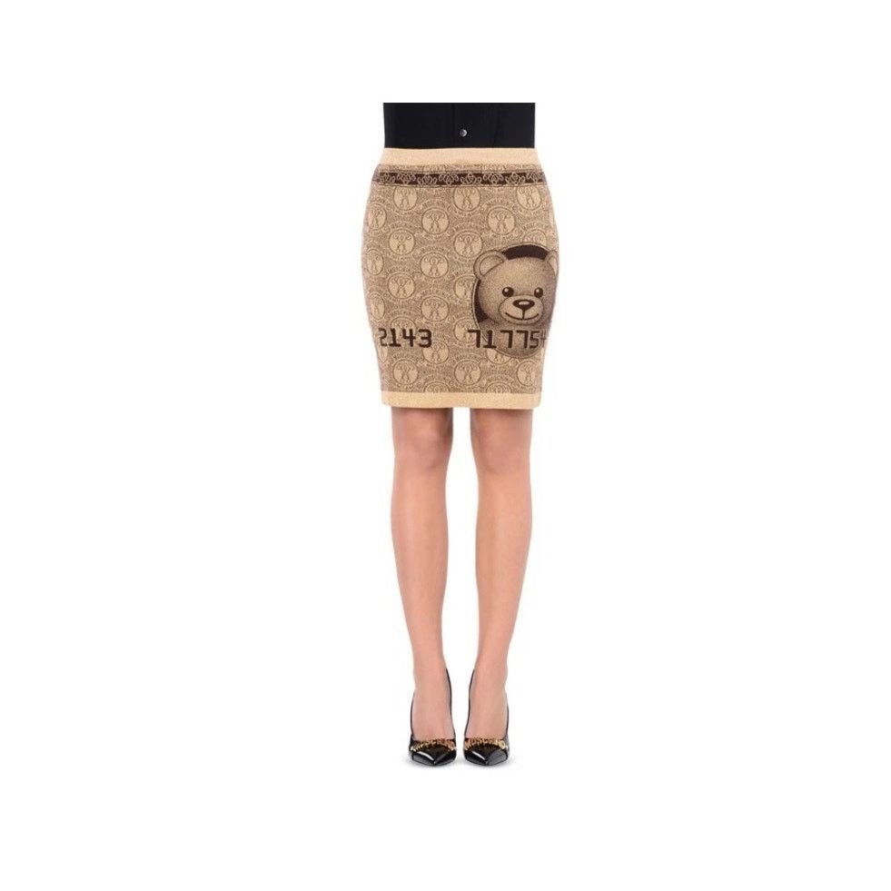 Moschino MOSCHINO COUTURE Jeremy Scott Teddy Bear Credit Card SKIRT Size 25" / US 0 / IT 36 - 1 Thumbnail
