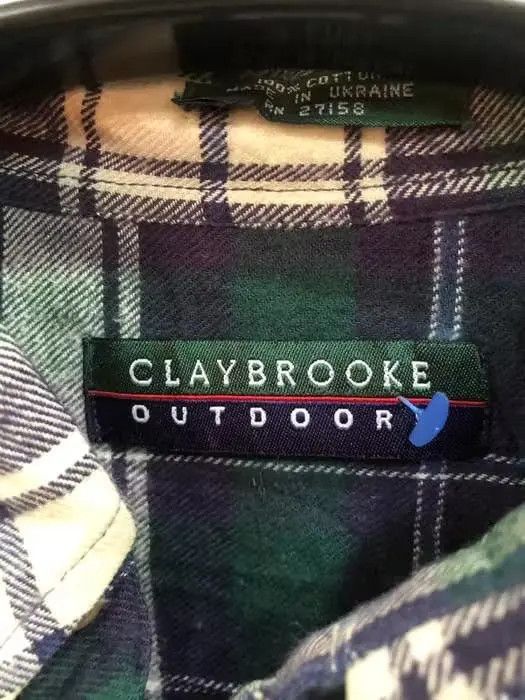 Vintage Vintage Claybrooke Outdoor Plaid Tartan Flannel Shirt 👕 Size US XL / EU 56 / 4 - 3 Thumbnail