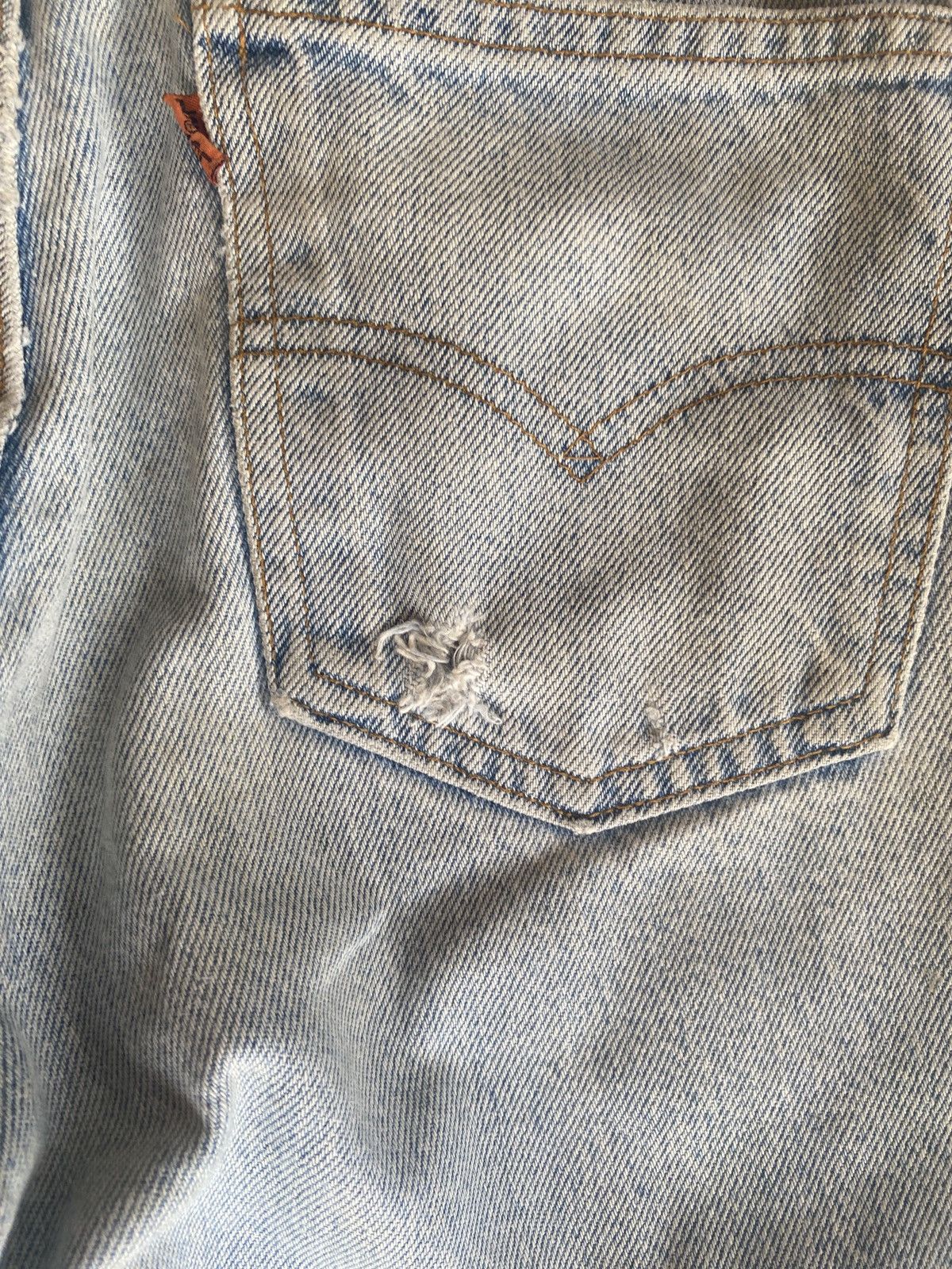 Levi's Vintage Clothing × Vivienne Westwood Vintage levis y2k Lot585 orange tab skinny denim Size US 31 - 7 Thumbnail