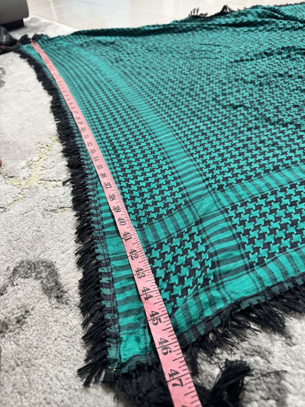 Katharine Hamnett London HAMNETT SQUARE SHIMAGH KEFFIYEH ARABIC SCARF Size ONE SIZE - 6 Thumbnail