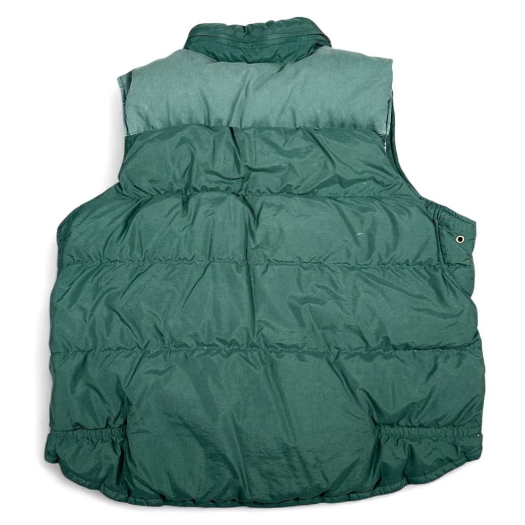 Gap VINTAGE Gap Vest Adult LARGE Green Gray Down Puffer Quilted Hooded Outdoor 90s Mens Size US L / EU 52-54 / 3 - 3 Thumbnail