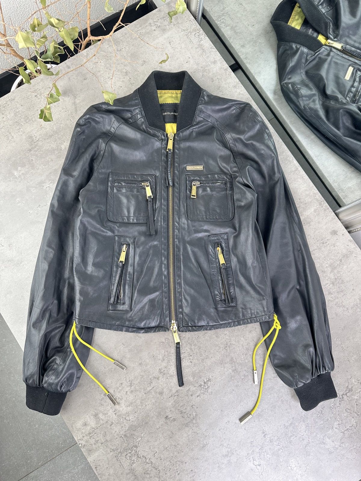 Dsquared2 Dsquared2 Leather Jacket Size S / US 4 / IT 40 - 1 Thumbnail
