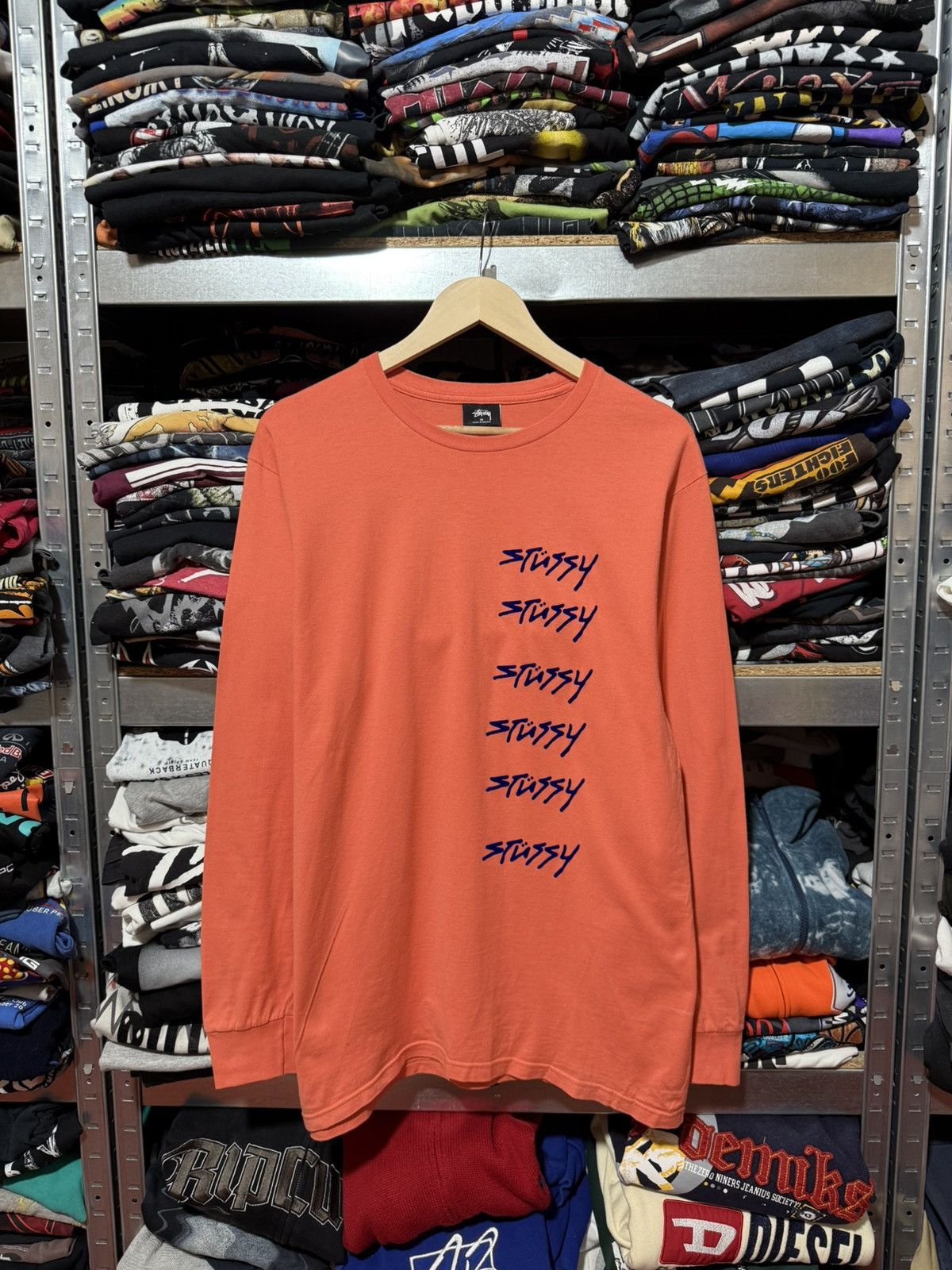 Stussy Vintage Stussy Multilogo Long Sleeve T-Shirt Y2K Hype Size US M / EU 48-50 / 2 - 1 Thumbnail