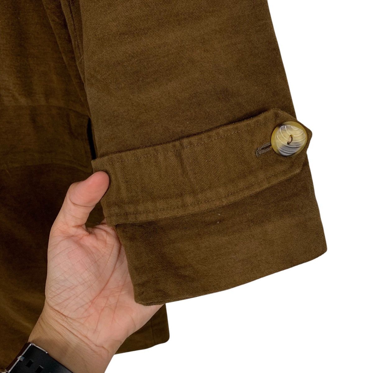 United Colors Of Benetton BENETTON Double Breasted Cotton Overcoat #2571-C116 Size M / US 6-8 / IT 42-44 - 14 Thumbnail