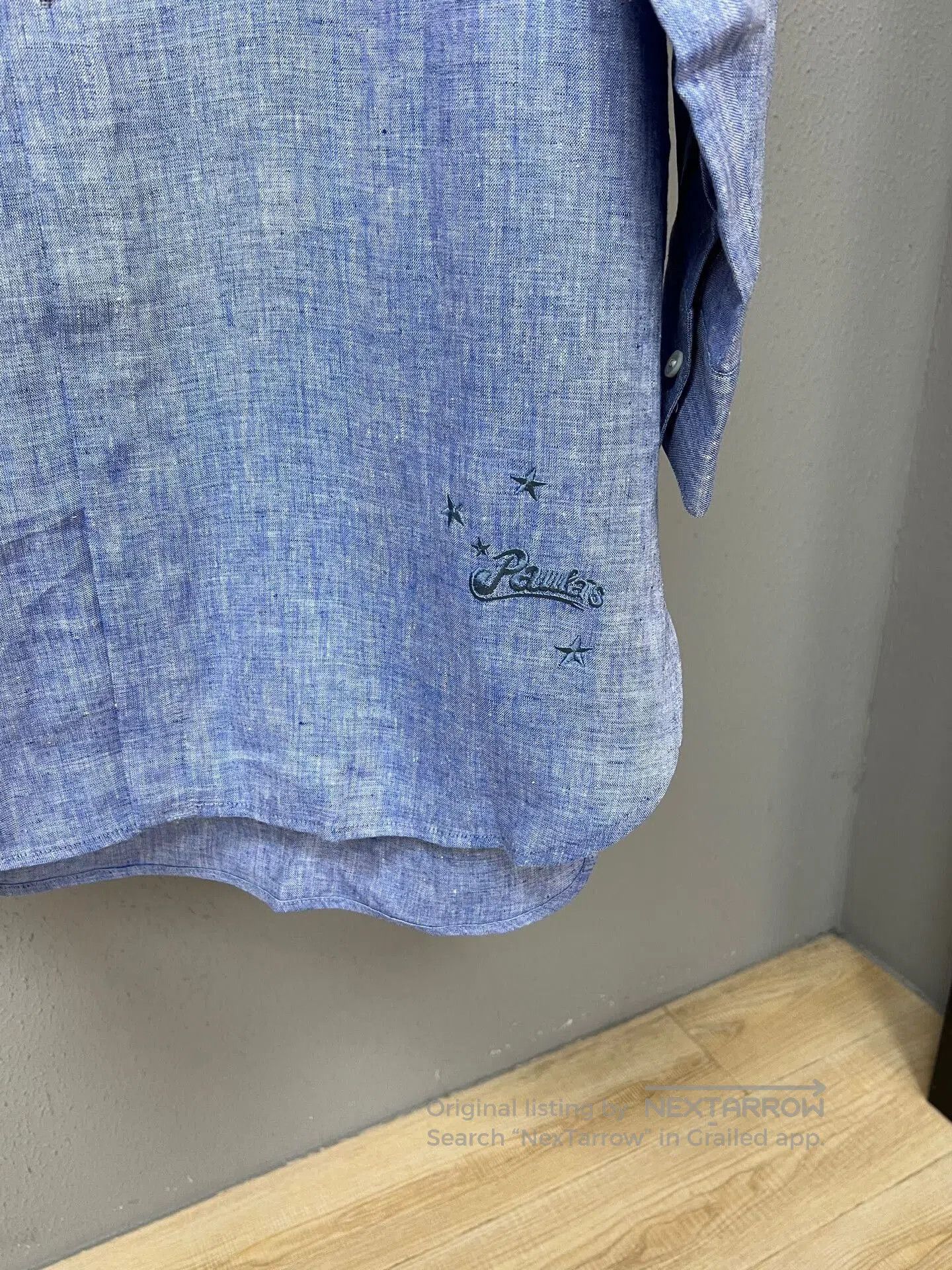 Loewe long linen shirt by Loewe in blue. Size L / US 10 / IT 46 - 3 Thumbnail
