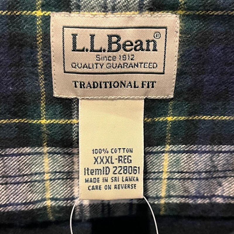 L.L. Bean NWT LL Bean Trad Fit Scotch Plaid Flannel Button Up XXXL Reg Size US XXL / EU 58 / 5 - 3 Thumbnail
