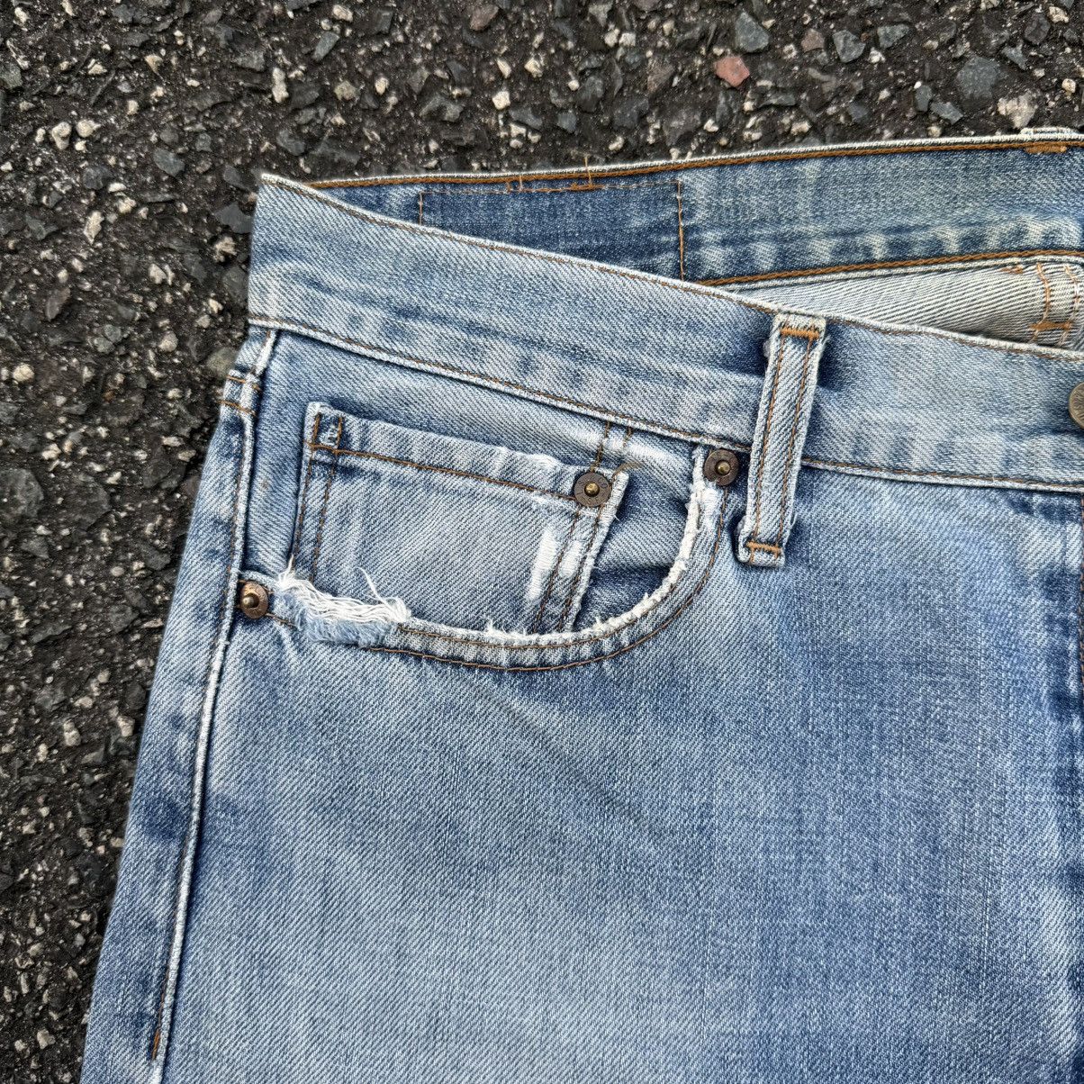 Levi's Vintage Clothing VINTAGE 97' LEVI’S 505 FADED RIPPEP JEAN DENIM PANTS Size US 34 / EU 50 - 9 Thumbnail