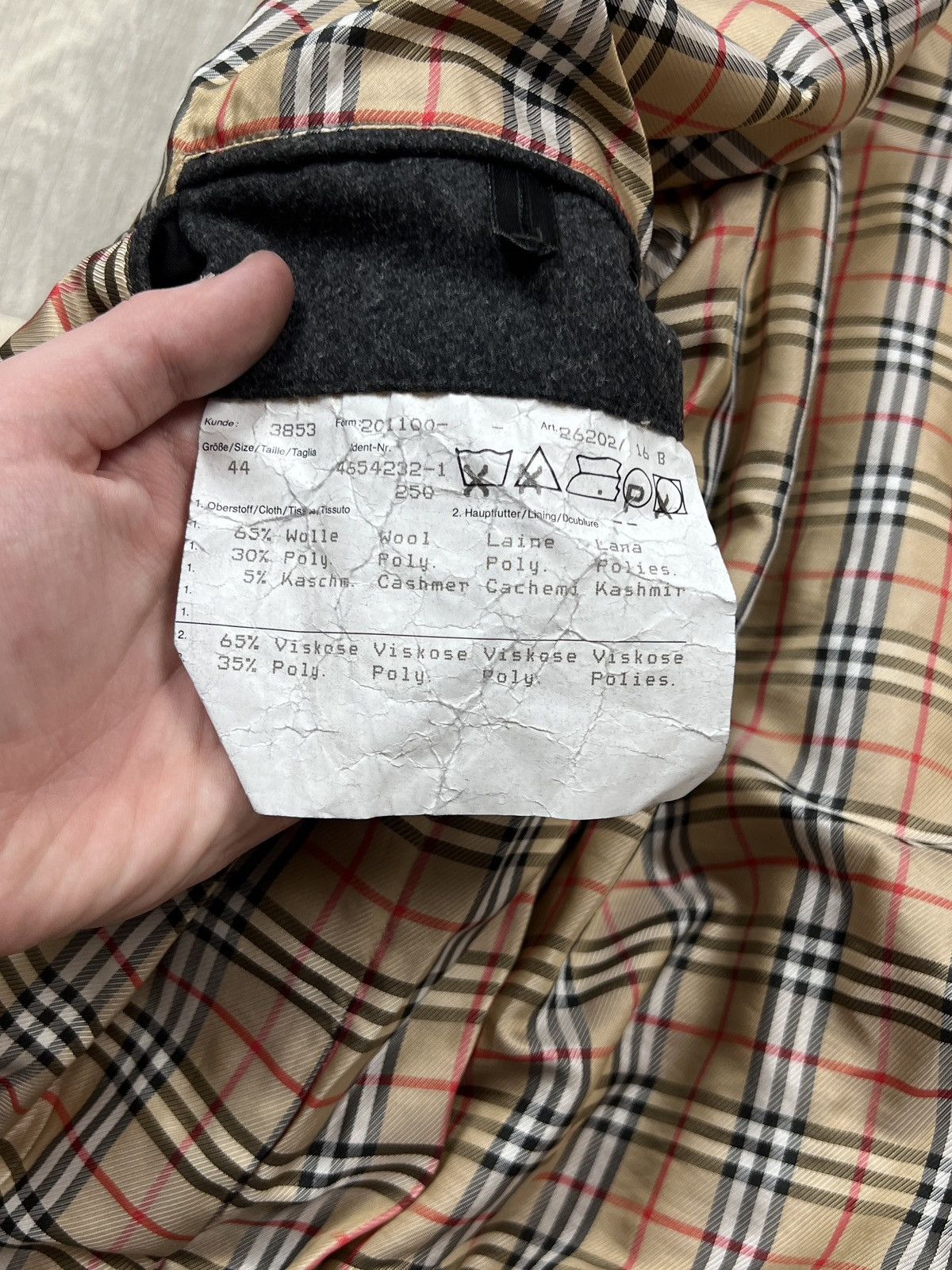 Burberry Burberry Wool Quilted Jacket (Y0287) Size XXL / US 16-18 / IT 52-54 - 9 Thumbnail