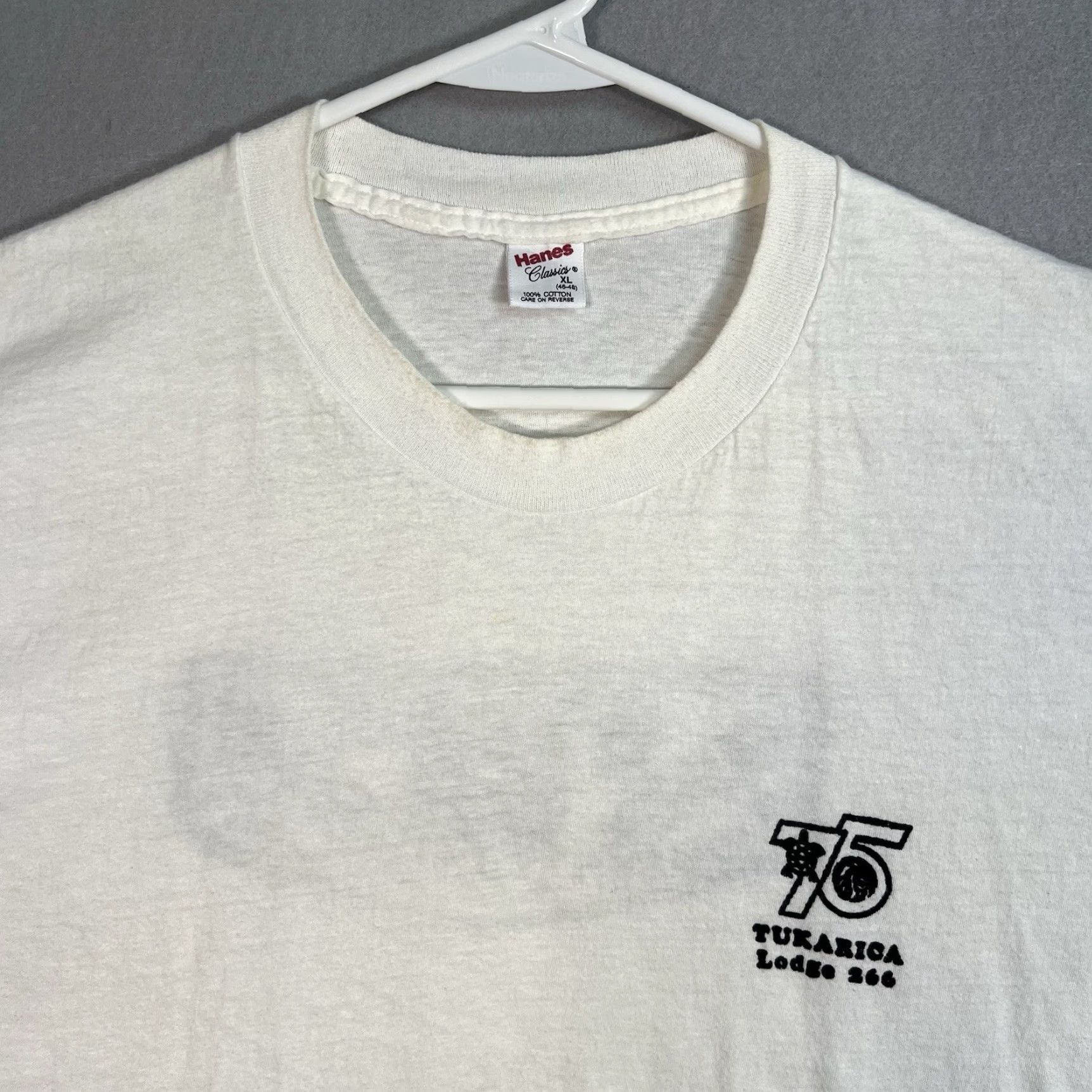 Hanes VINTAGE Turkarica 1990 NOAC Lodge 266 Wild Animals T Shirt Adult XL White MEN XL Graphic Tee Size US XL / EU 56 / 4 - 5 Thumbnail