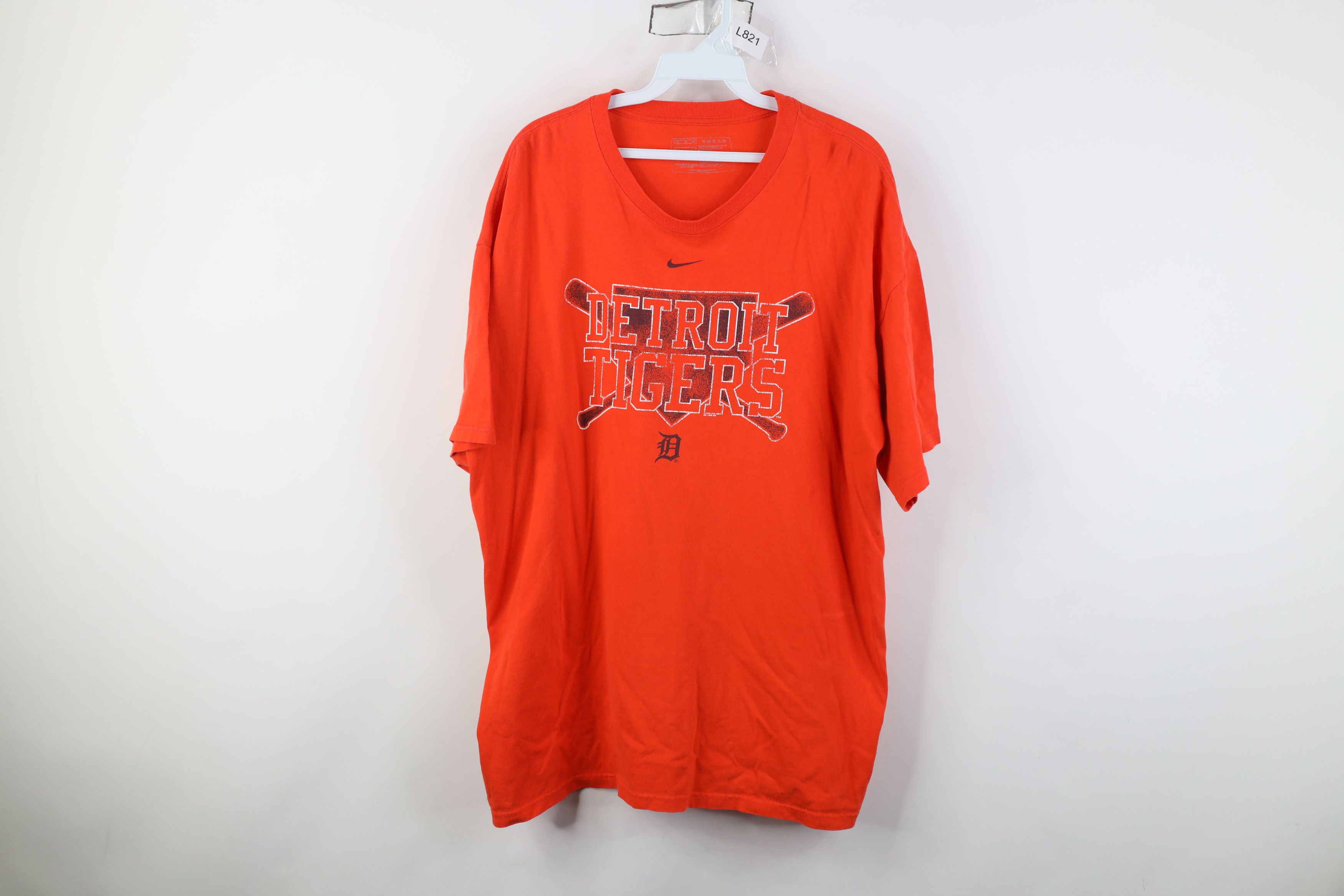 Nike Vintage Y2K Nike Swoosh Detroit Tigers Baseball T-Shirt Size US XL / EU 56 / 4 - 1 Thumbnail