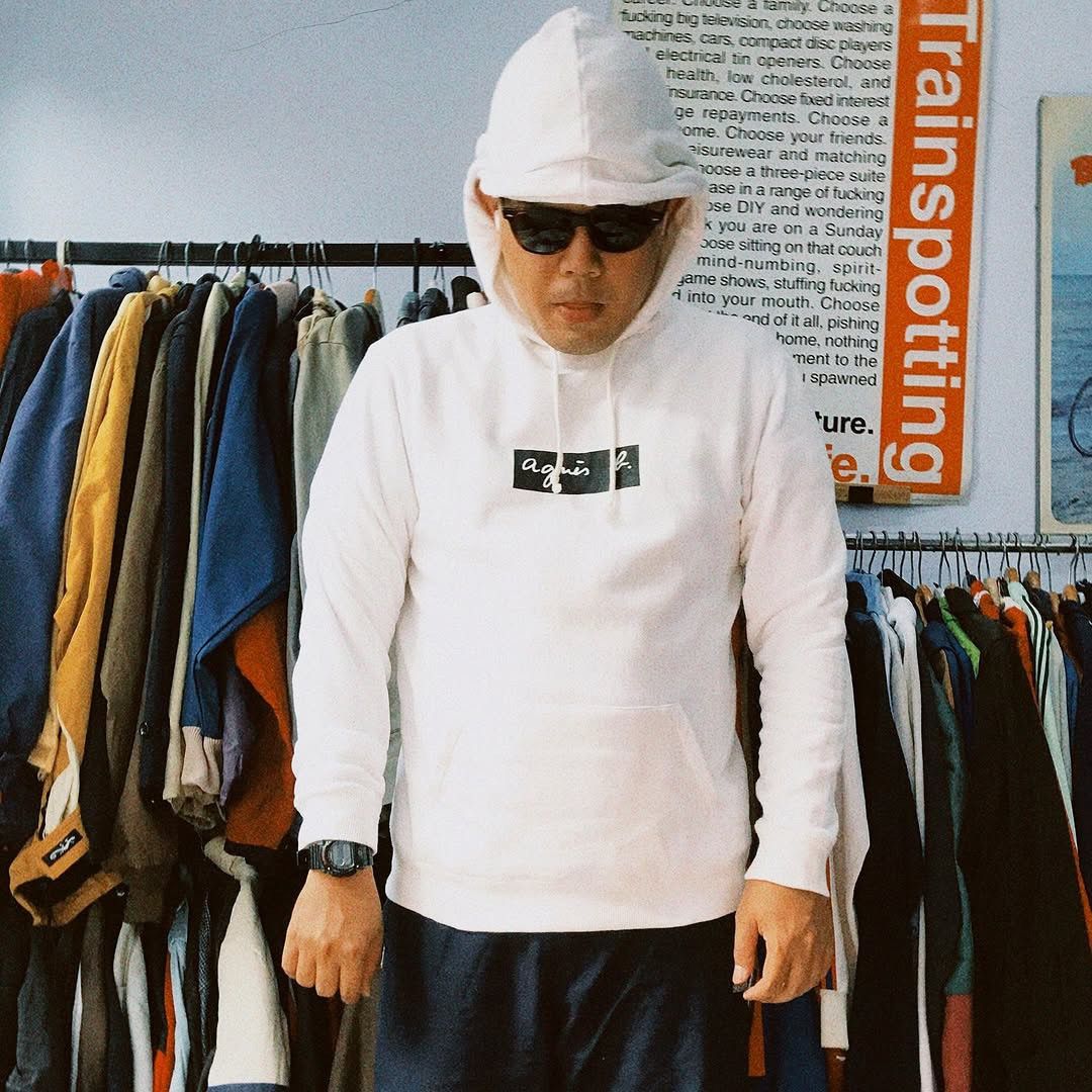 ADAM ET ROPE × Japanese Brand × agnes b. Vintage Agnes B Homme x adam et rope White Hoodie Jacket box Size US M / EU 48-50 / 2 - 17 Thumbnail