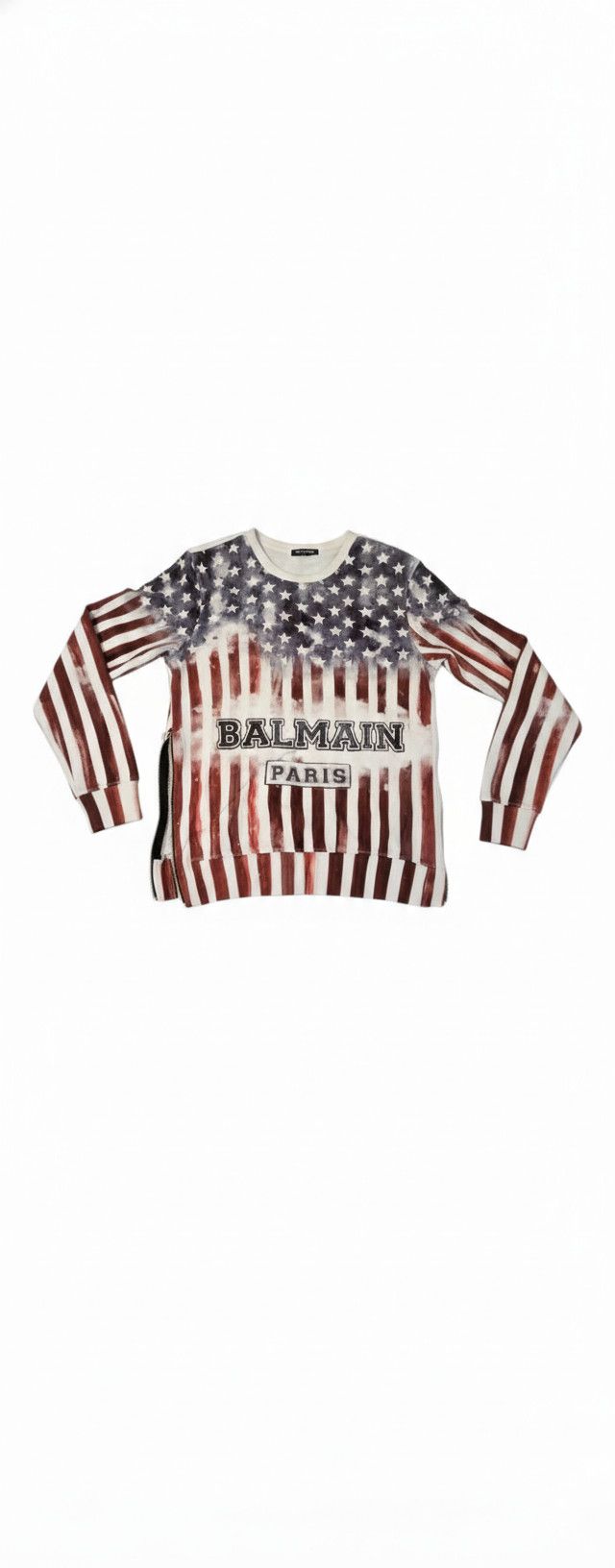 Balmain Balmain American Flag print sweatshirt Size US S / EU 44-46 / 1 - 4 Thumbnail