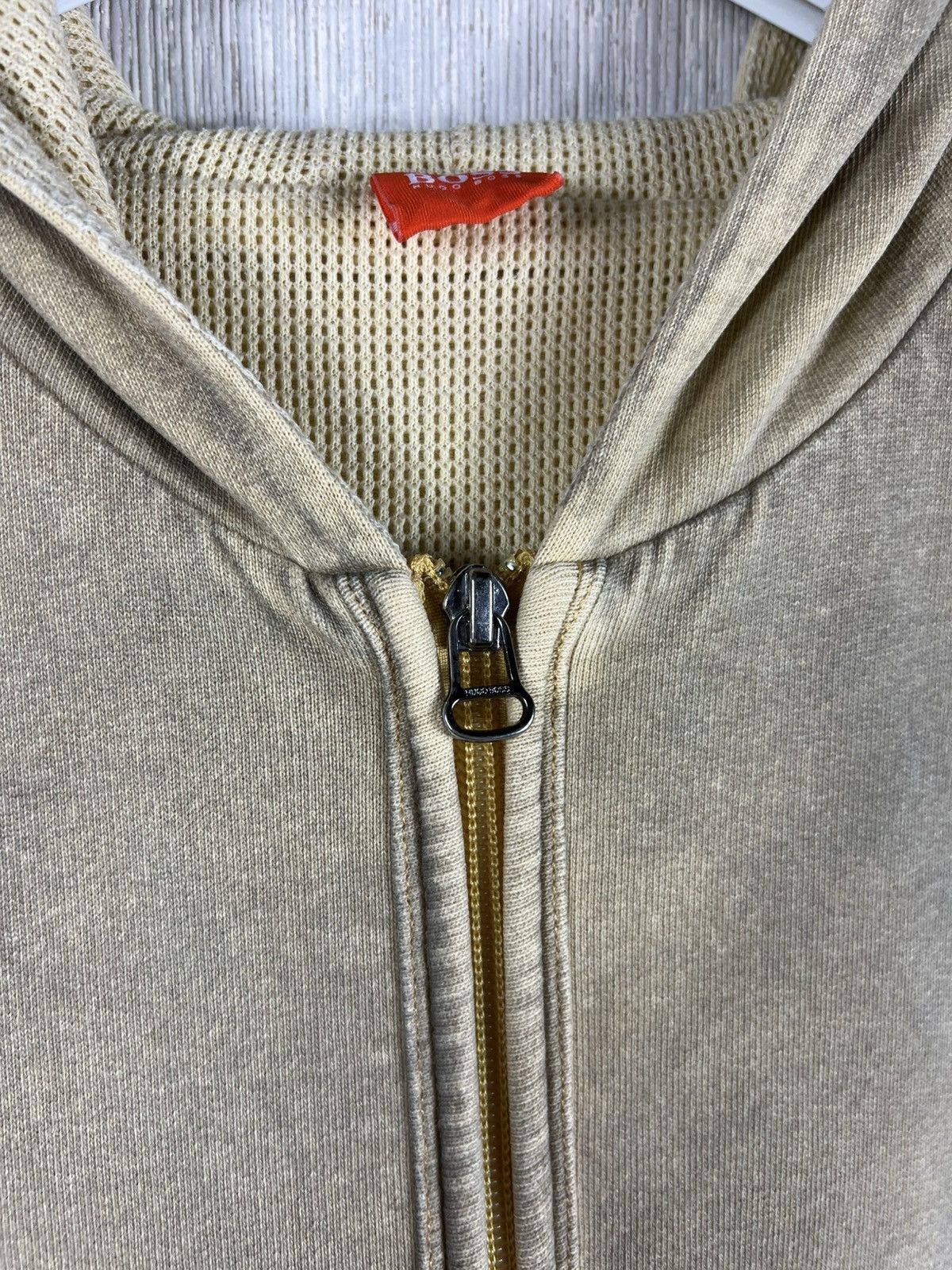Hugo Boss Vintage Hugo Boss y2k dusty burned thermal zip basic hoodie Size US L / EU 52-54 / 3 - 13 Thumbnail