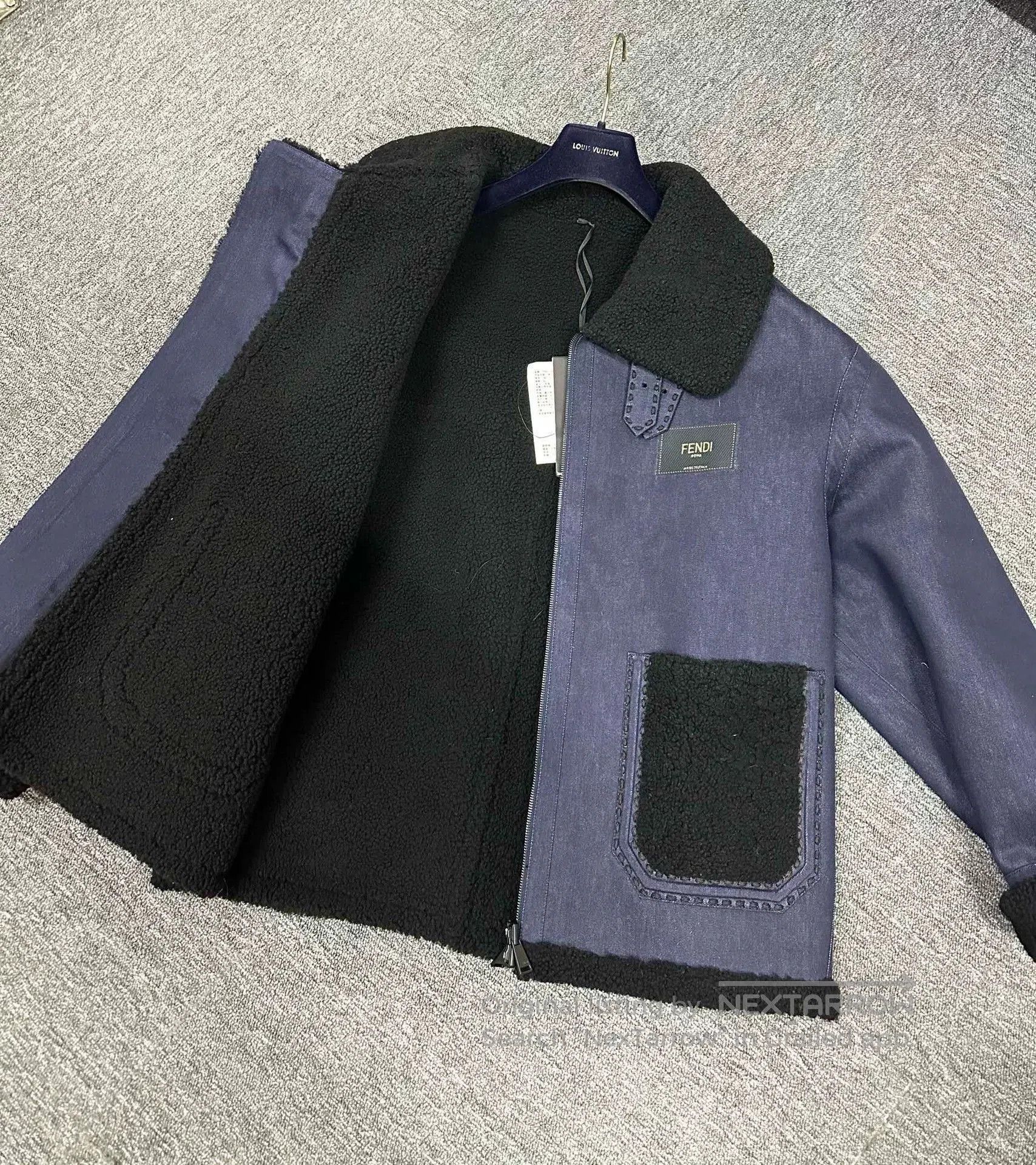 Fendi fendi leather fur coat with wool lining. Size US L / EU 52-54 / 3 - 4 Thumbnail