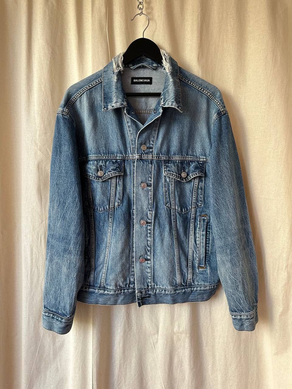 Balenciaga 2018 Balenciaga Archetype Denim Jacket Size US M / EU 48-50 / 2 - 1 Thumbnail