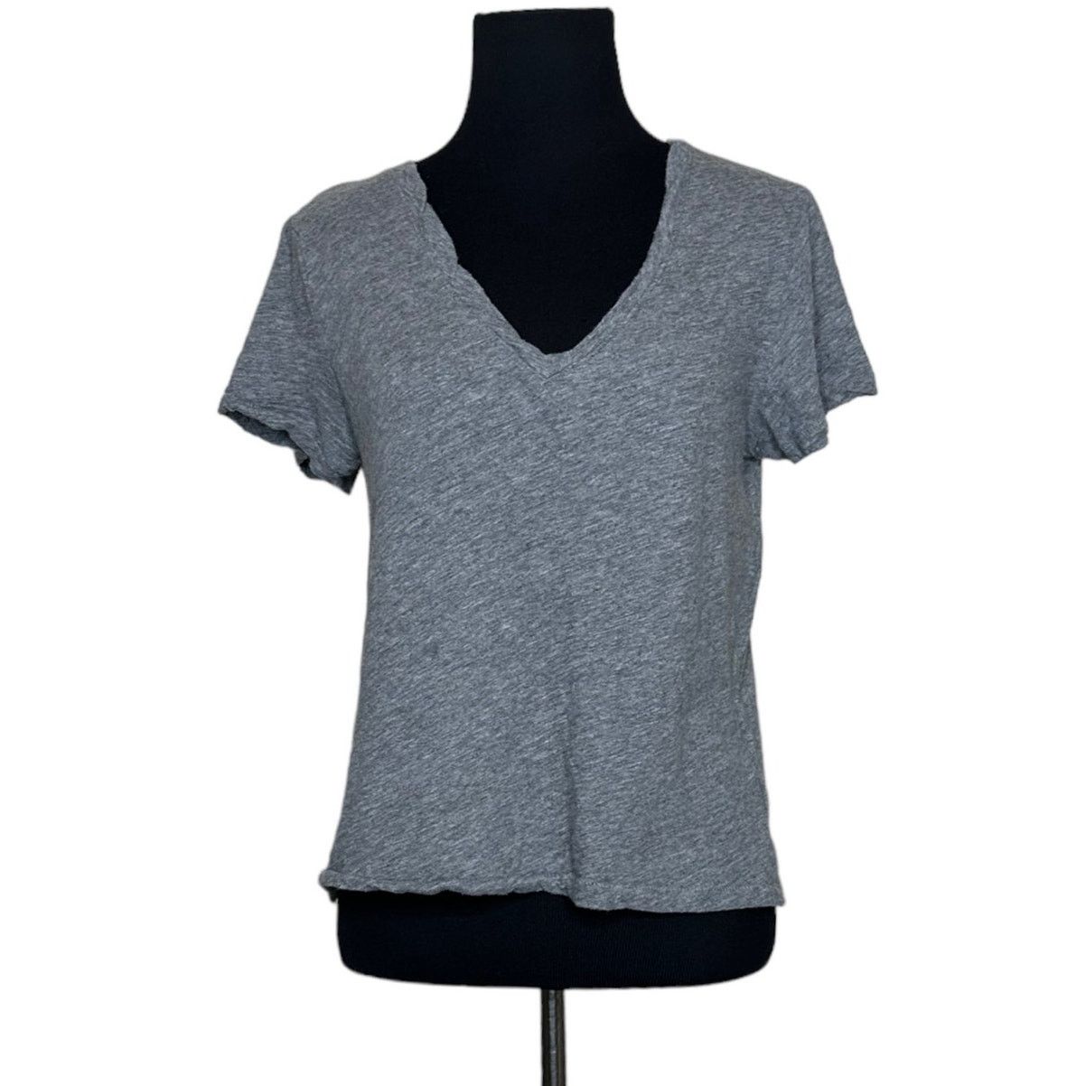 Madewell Madewell gray v neck casual short sleeves tee size XS Size XS / US 0-2 / IT 36-38 - 1 Thumbnail
