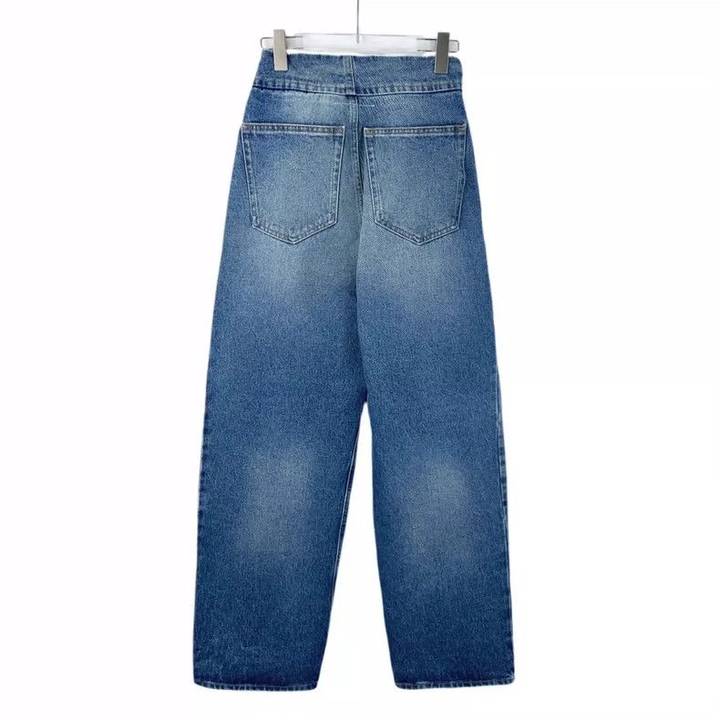Maison Margiela Maison Margiela Blue washed cotton casual denim straight t Size 25" / US 0 / IT 36 - 2 Thumbnail