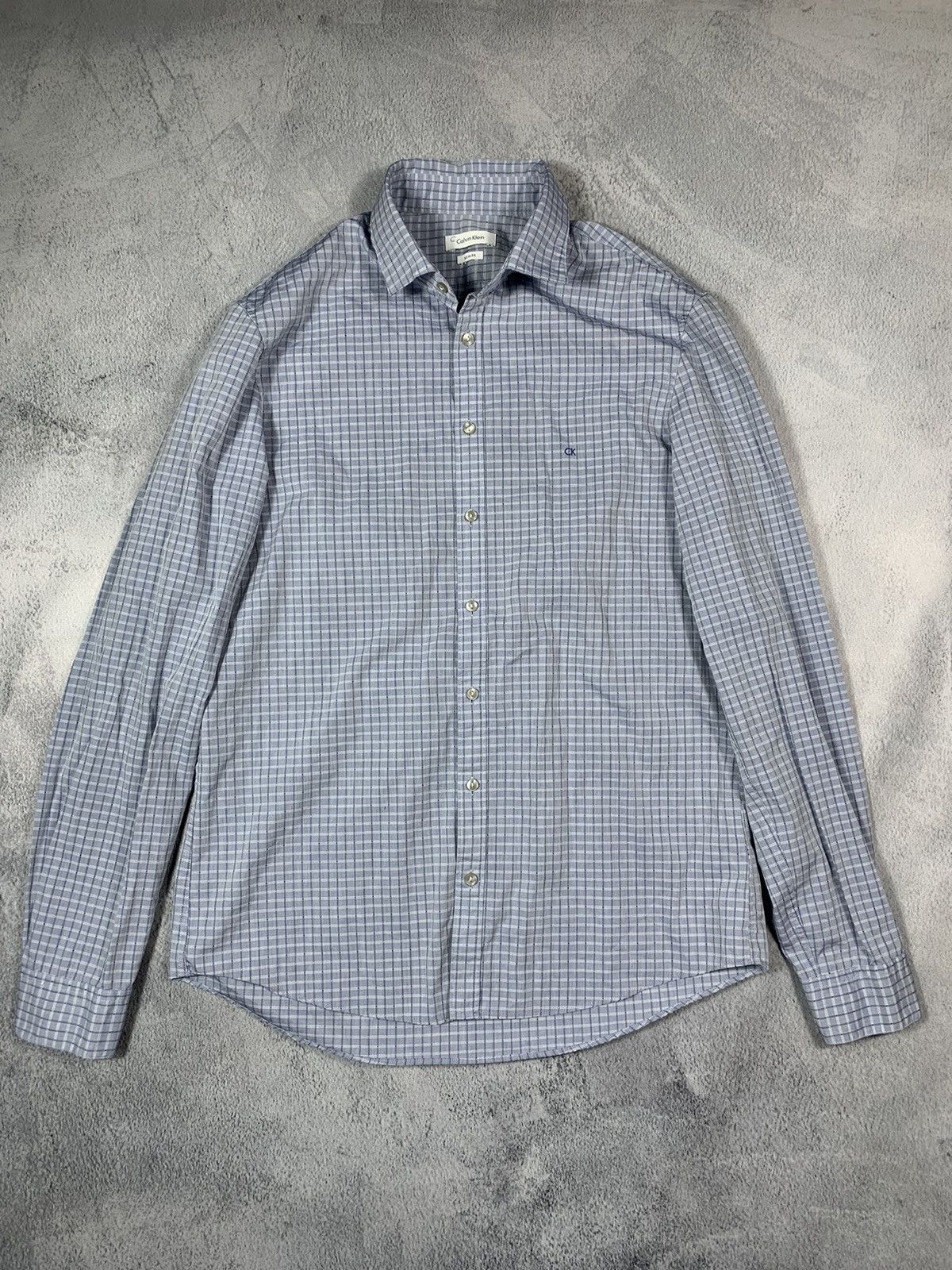 Calvin Klein × Vintage Vintage Y2K Calvin Klein button ups check shirt size L Size US L / EU 52-54 / 3 - 1 Thumbnail
