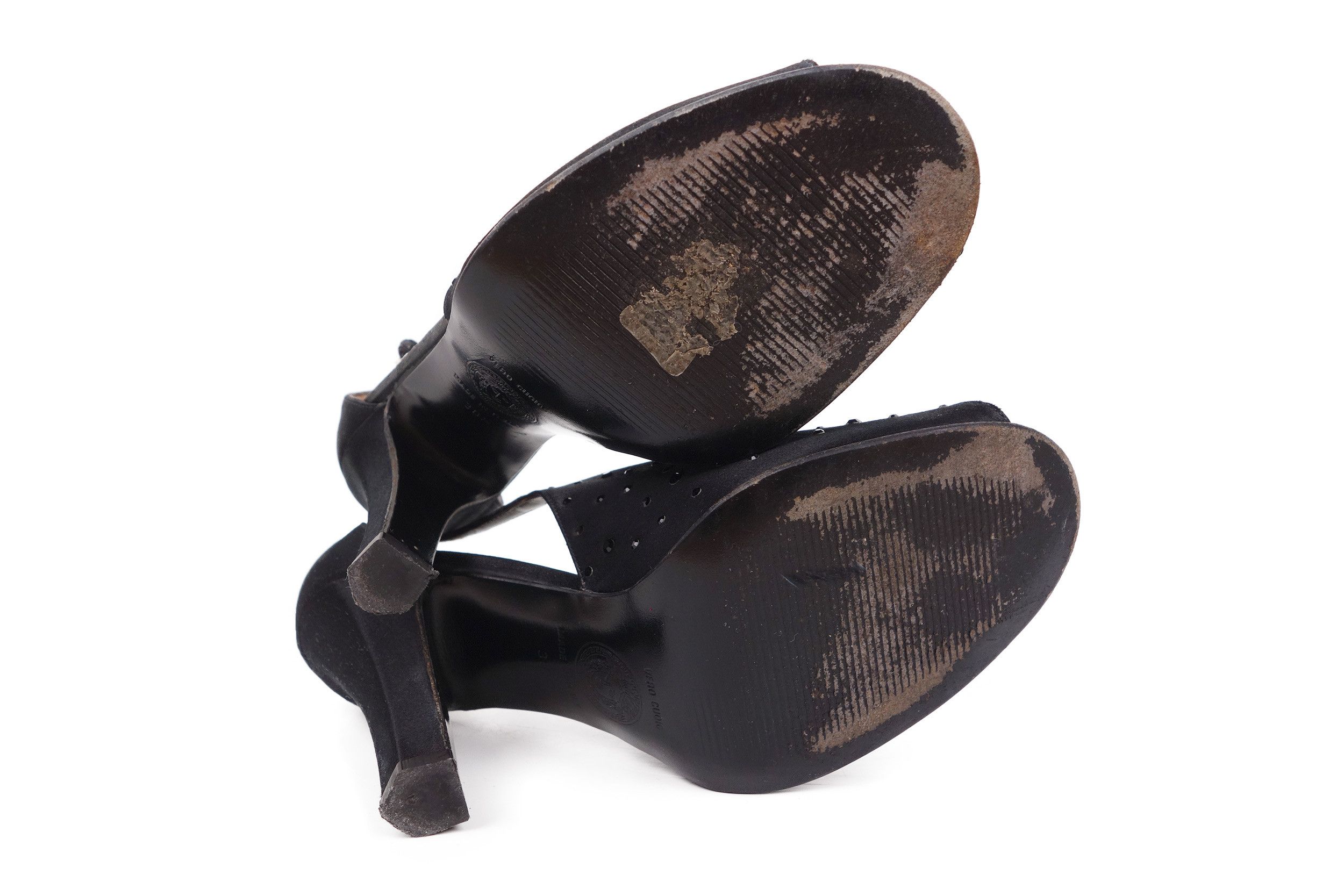 Versace Gianni Versace Satin Rhinestone Crystals Sandals Heels Size US 8.5 / IT 38.5 - 10 Thumbnail