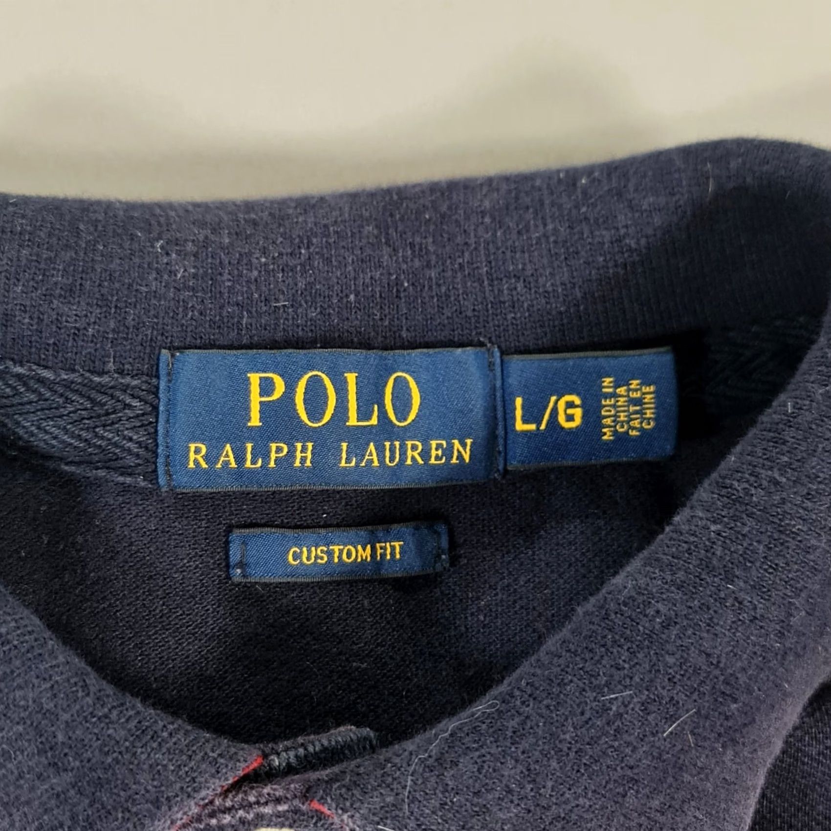 Polo Ralph Lauren Polo Ralph Lauren Mens Polo Shirt Navy Blue Large USA Big Pony Chief Keef Shirt Size US L / EU 52-54 / 3 - 3 Thumbnail