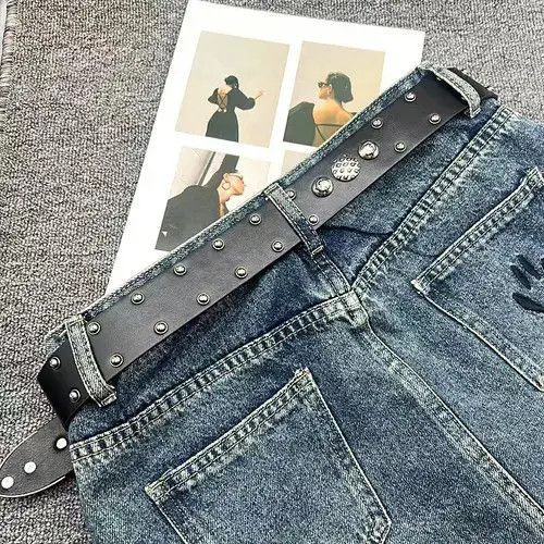 Other Furuya x Fuji Rock punk style genuine leather belt Size 32 - 2 Thumbnail