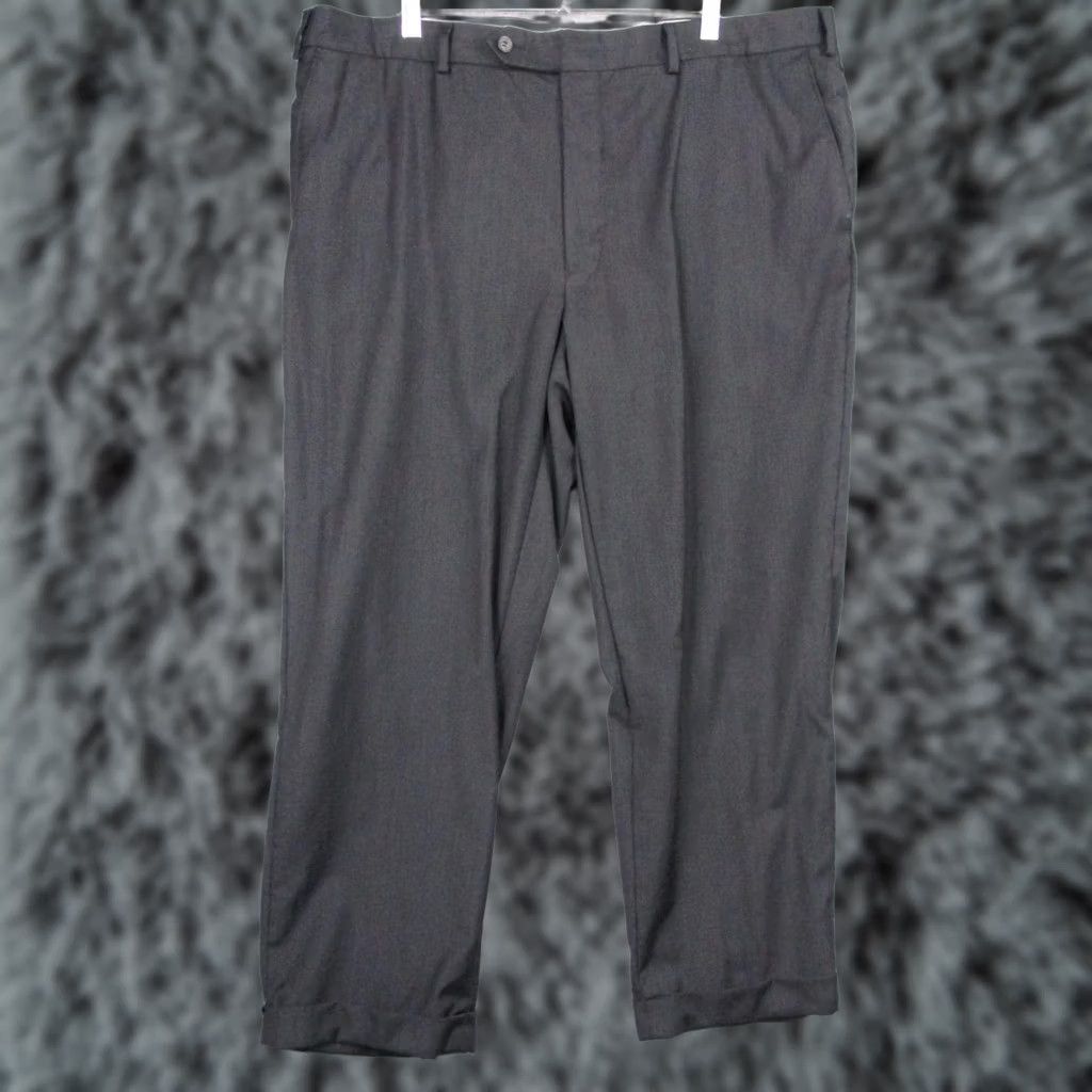 Vintage Samuelsohn Pants Mens 40x28 Gray Wool Flat Front Straight Dress Slacks Business Size US 40 / EU 56 - 1 Thumbnail