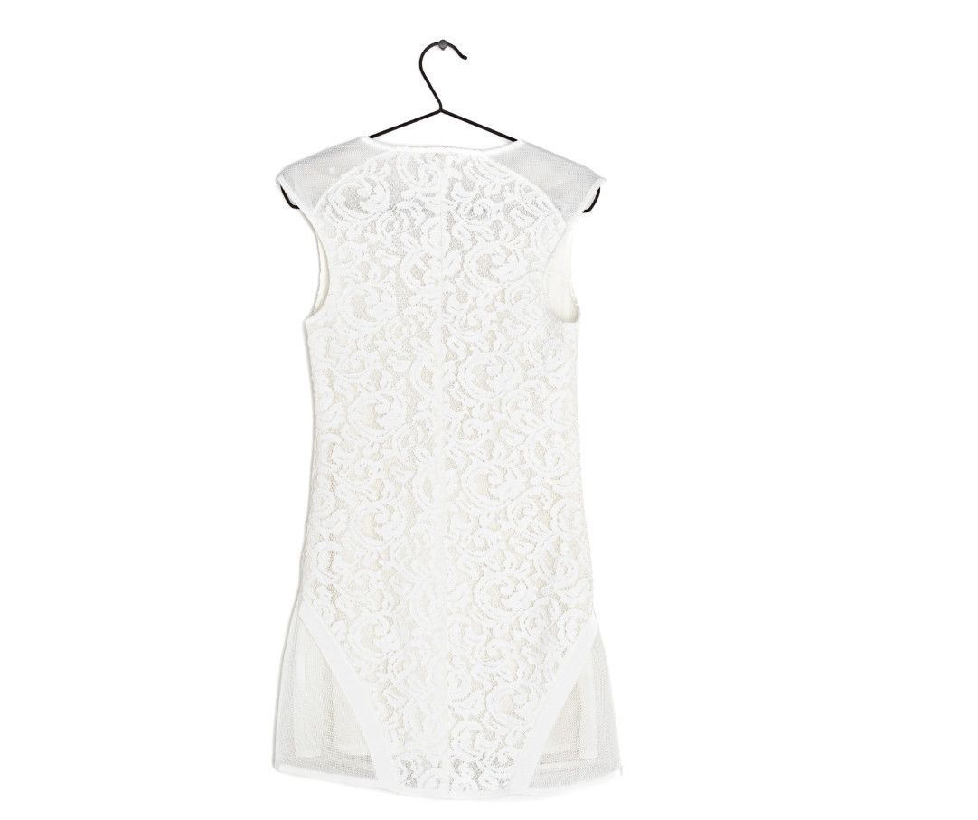 Patrizia Pepe Patrizia Pepe Lace Mini Dress White ( IT 42 / US 6 ) Size S / US 4 / IT 40 - 2 Thumbnail