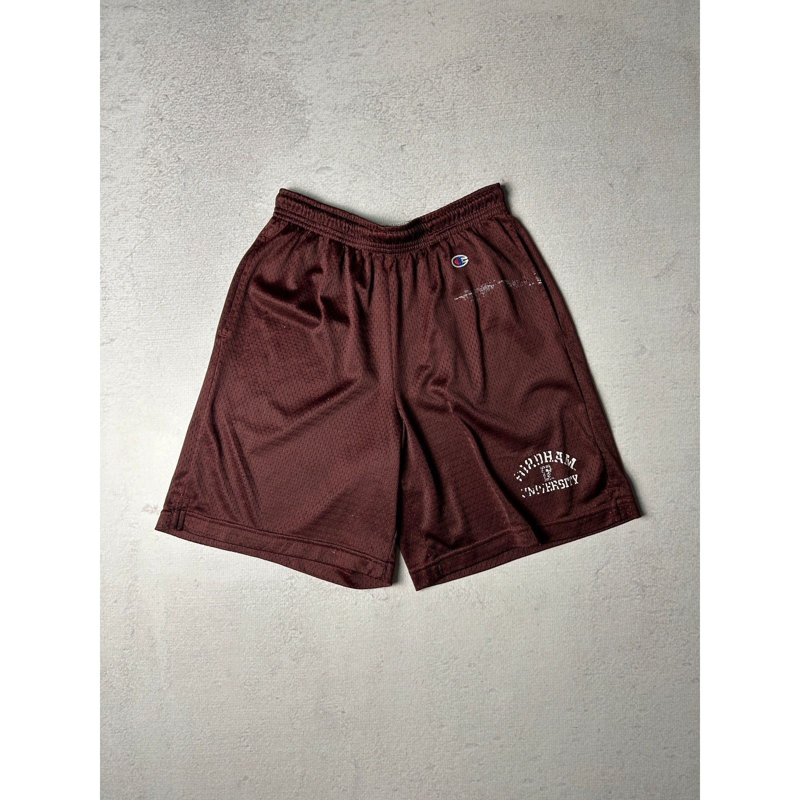 Champion Vintage 00s Champion Maroon Athletic Shorts - Men's Medium Size US 27 - 1 Thumbnail