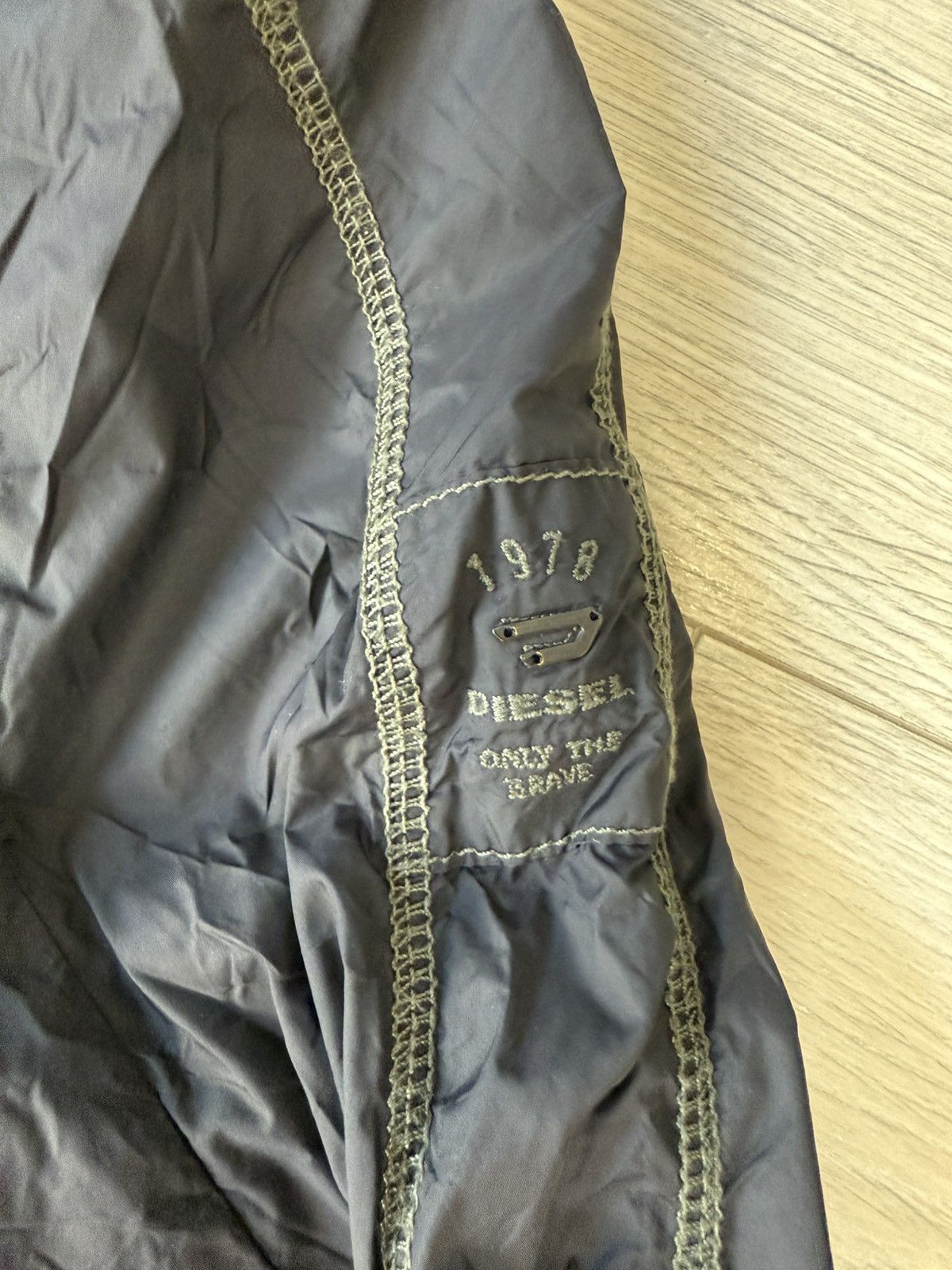 Diesel Diesel Vintage Nylon Biker Jacket Size US XL / EU 56 / 4 - 4 Thumbnail