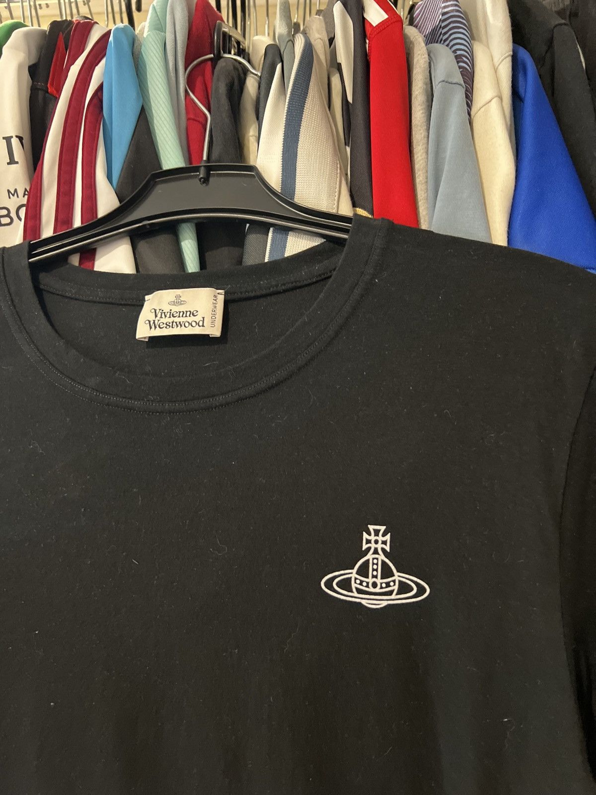 Vivienne Westwood VIVIENNE WESTWOOD LUXURY BASIC BLACK T SHIRT UNDERWEAR XXL Size US XXL / EU 58 / 5 - 4 Thumbnail