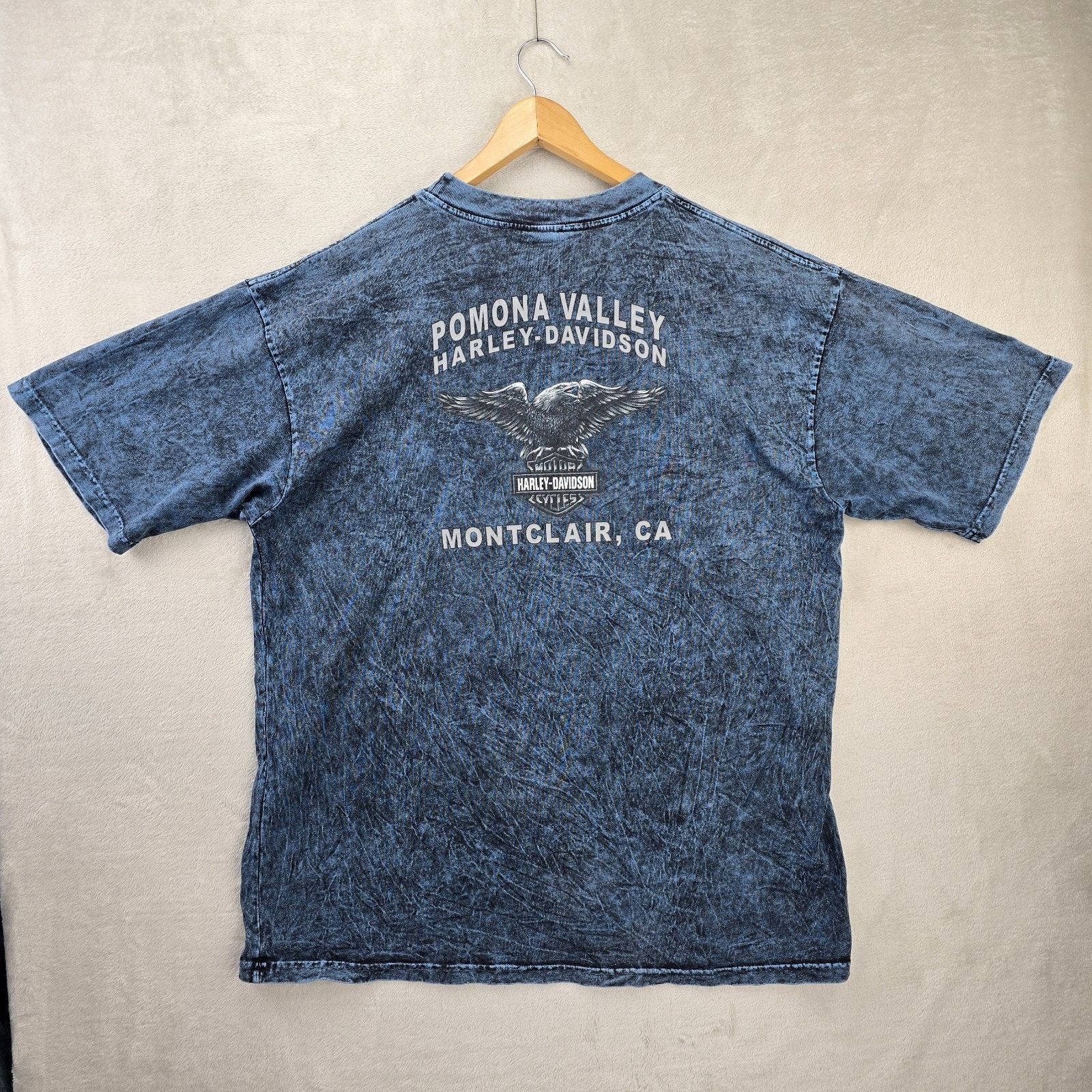 Harley Davidson Vintage Harley Davidson Shirt XXL Acid Wash Eagle Pocket Y2K Size US XL / EU 56 / 4 - 7 Thumbnail