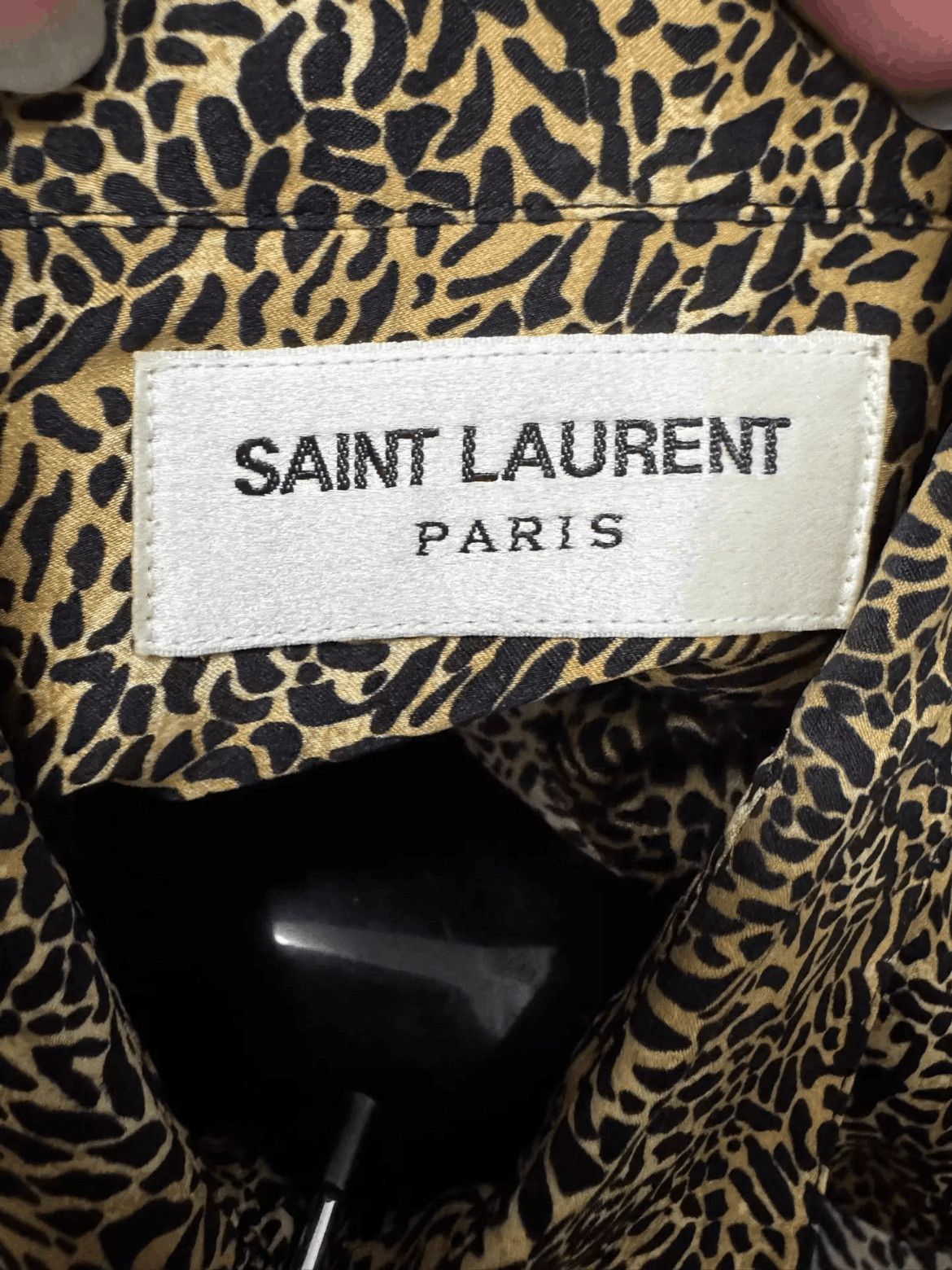 Saint Laurent Paris Sz 37 Saint Laurent Paris 20AW Runway Leopard Silk Shirt-25 Size US S / EU 44-46 / 1 - 6 Thumbnail