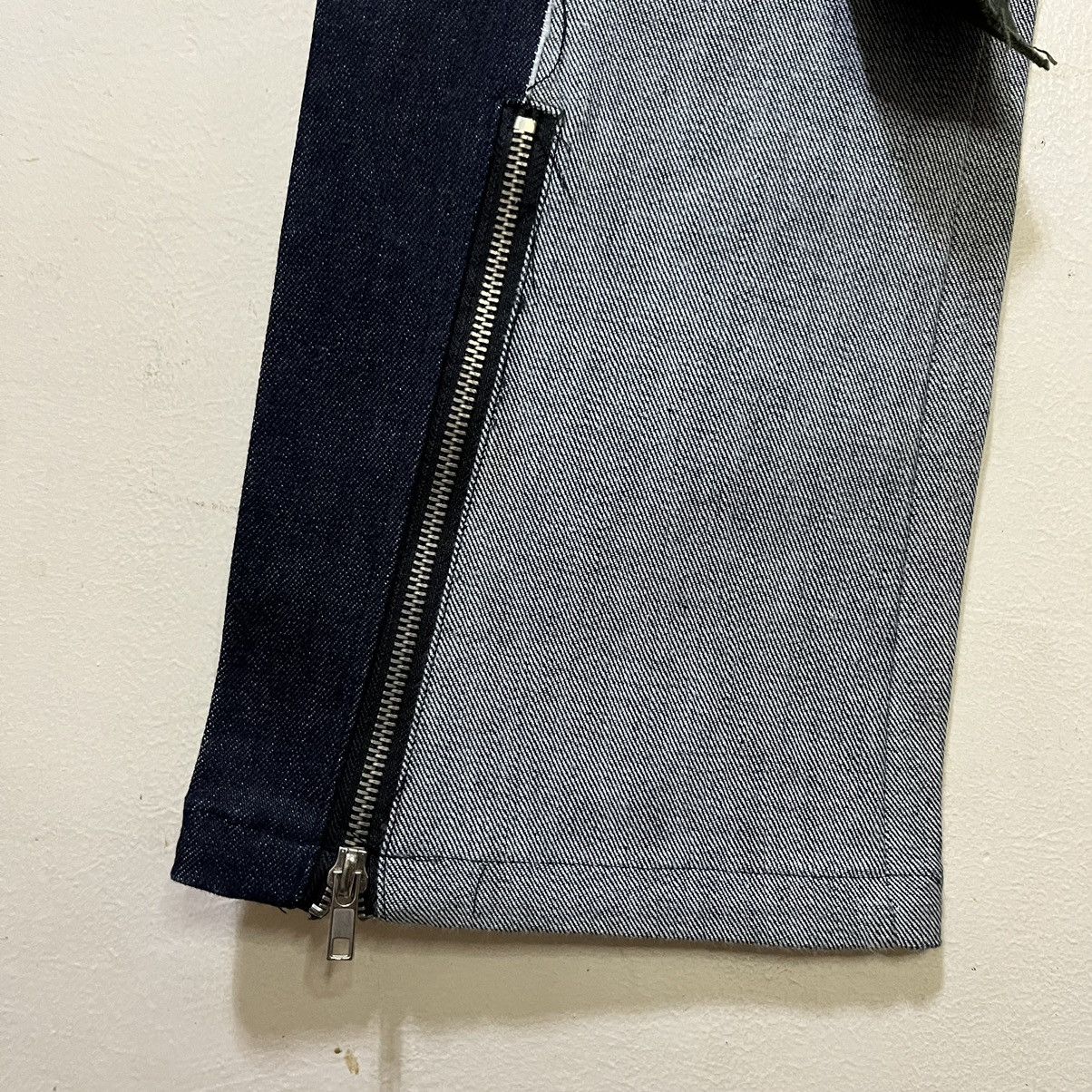 Japanese Brand MEP APOSTROPHE (T) ME PATCHWORK FLARED UNCLE ZIP DENIM PANTS Size US 32 / EU 48 - 6 Thumbnail
