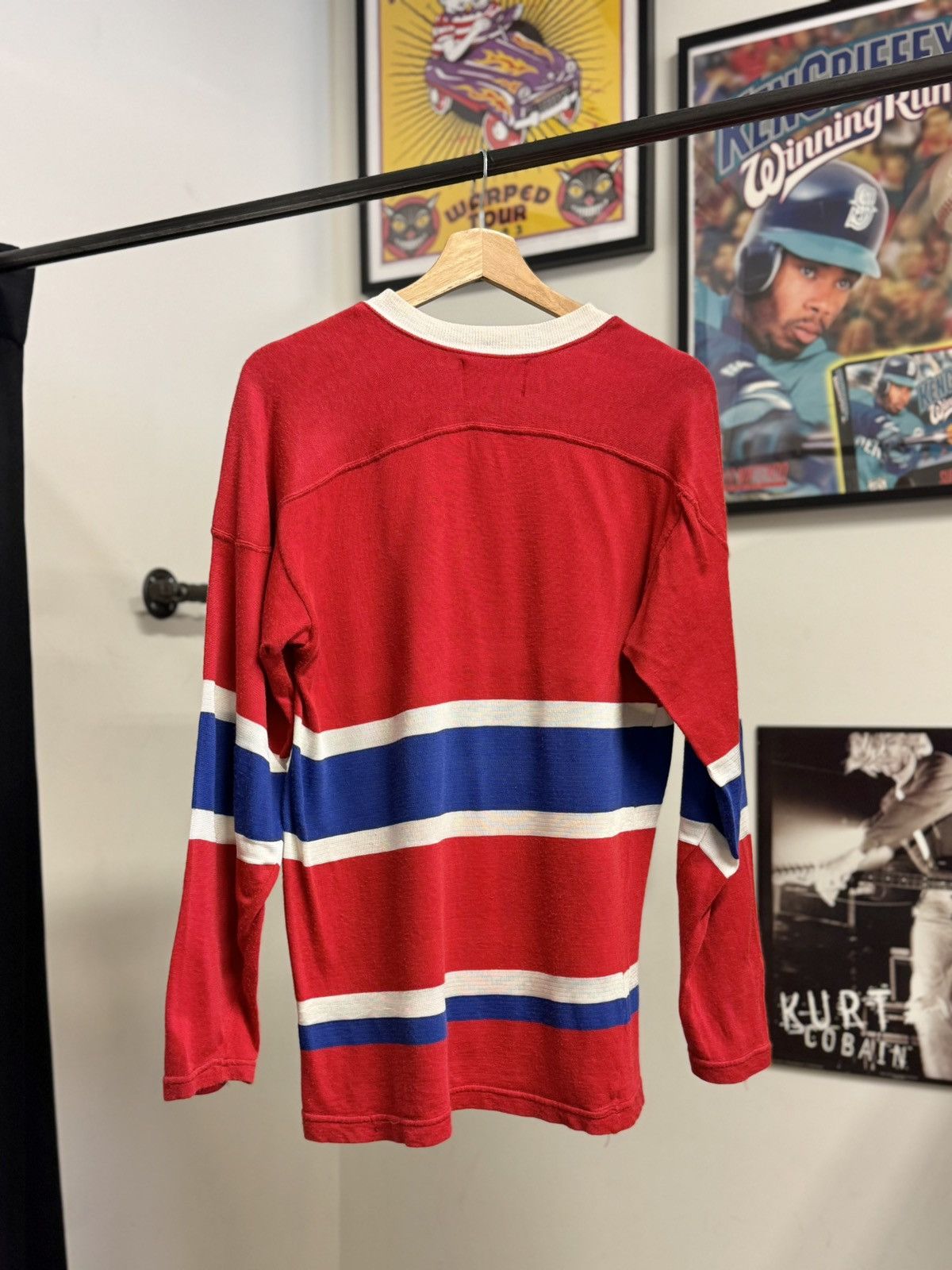 NHL 1960s Montreal Canadiens Knit Hockey Jerskey Size US L / EU 52-54 / 3 - 2 Thumbnail