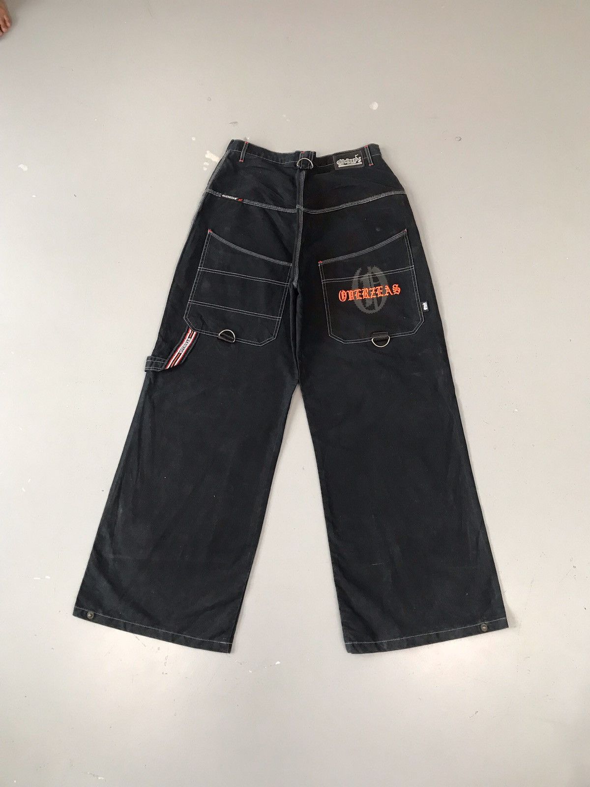 JNCO × Southpole × Vintage Vintage oierzeas spell out embroidered denim Size US 35 - 2 Thumbnail