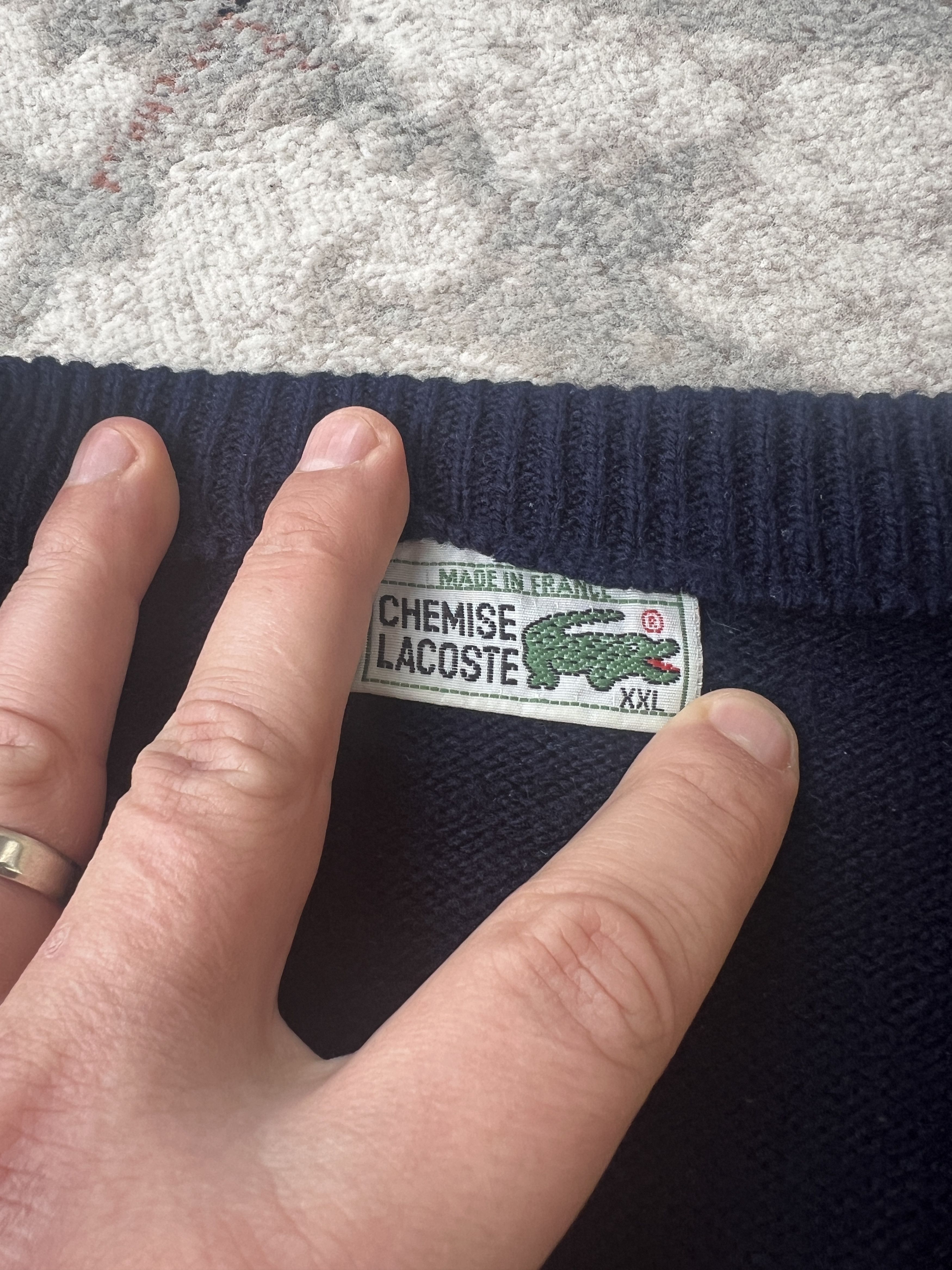 Lacoste Vintage Lacoste Sweater Size US XXL / EU 58 / 5 - 2 Thumbnail
