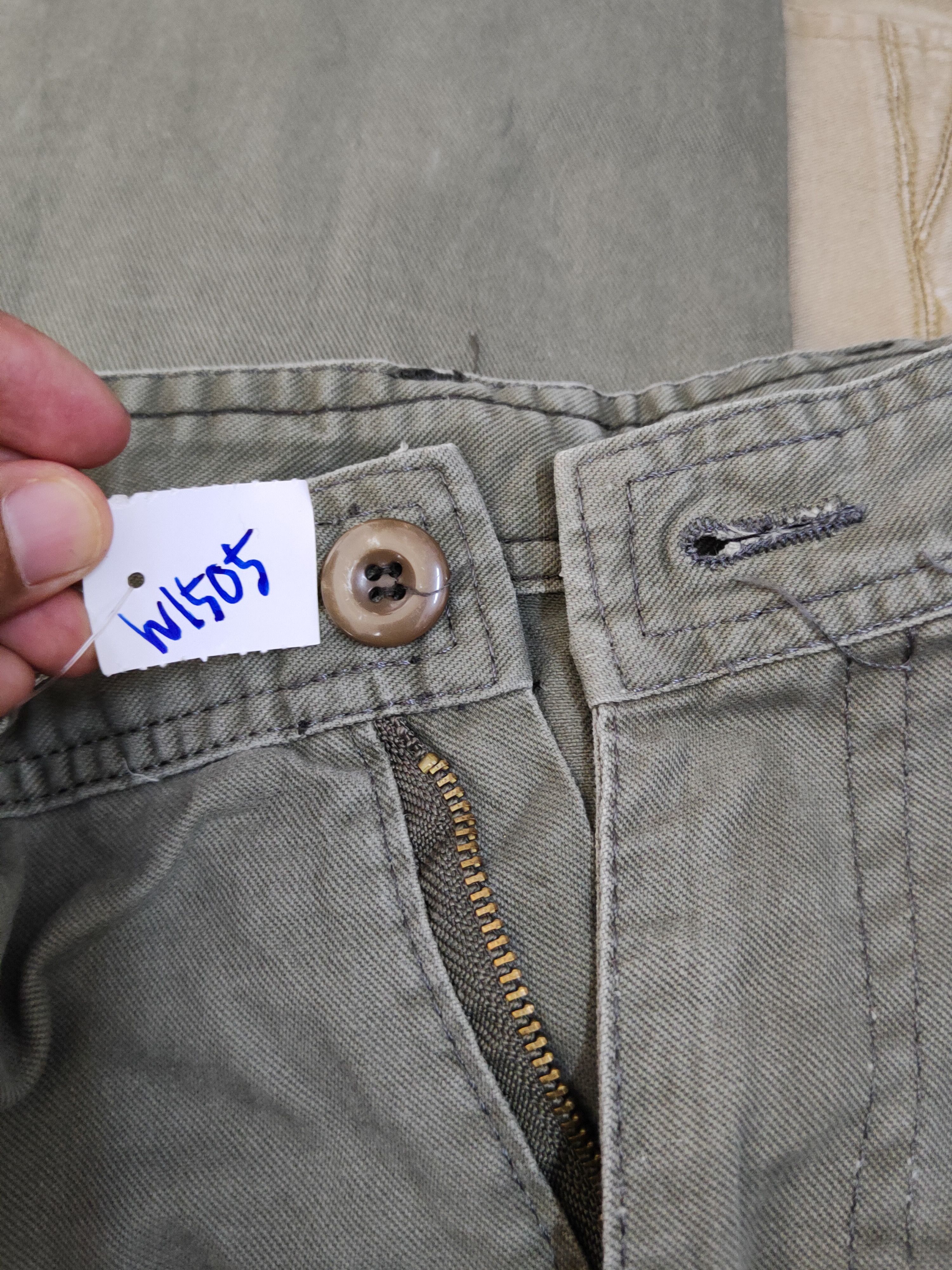Japanese Brand Japanese Brand Olive Multipocket Tactical Cargo Pants #W1505 Size US 35 - 15 Thumbnail