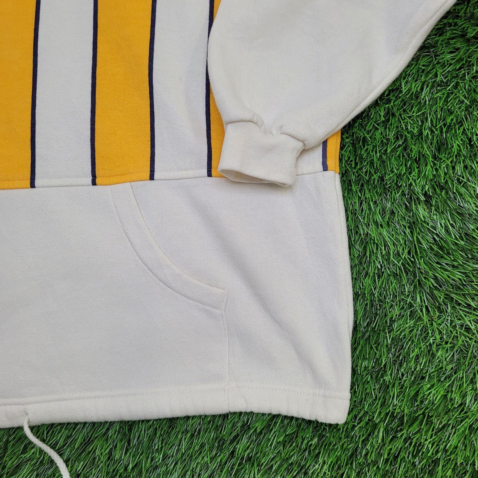 Other Hippie MOD Striped Sweatshirt Womens Large 25x26 Baggy Boxy Size L / US 10 / IT 46 - 12 Thumbnail