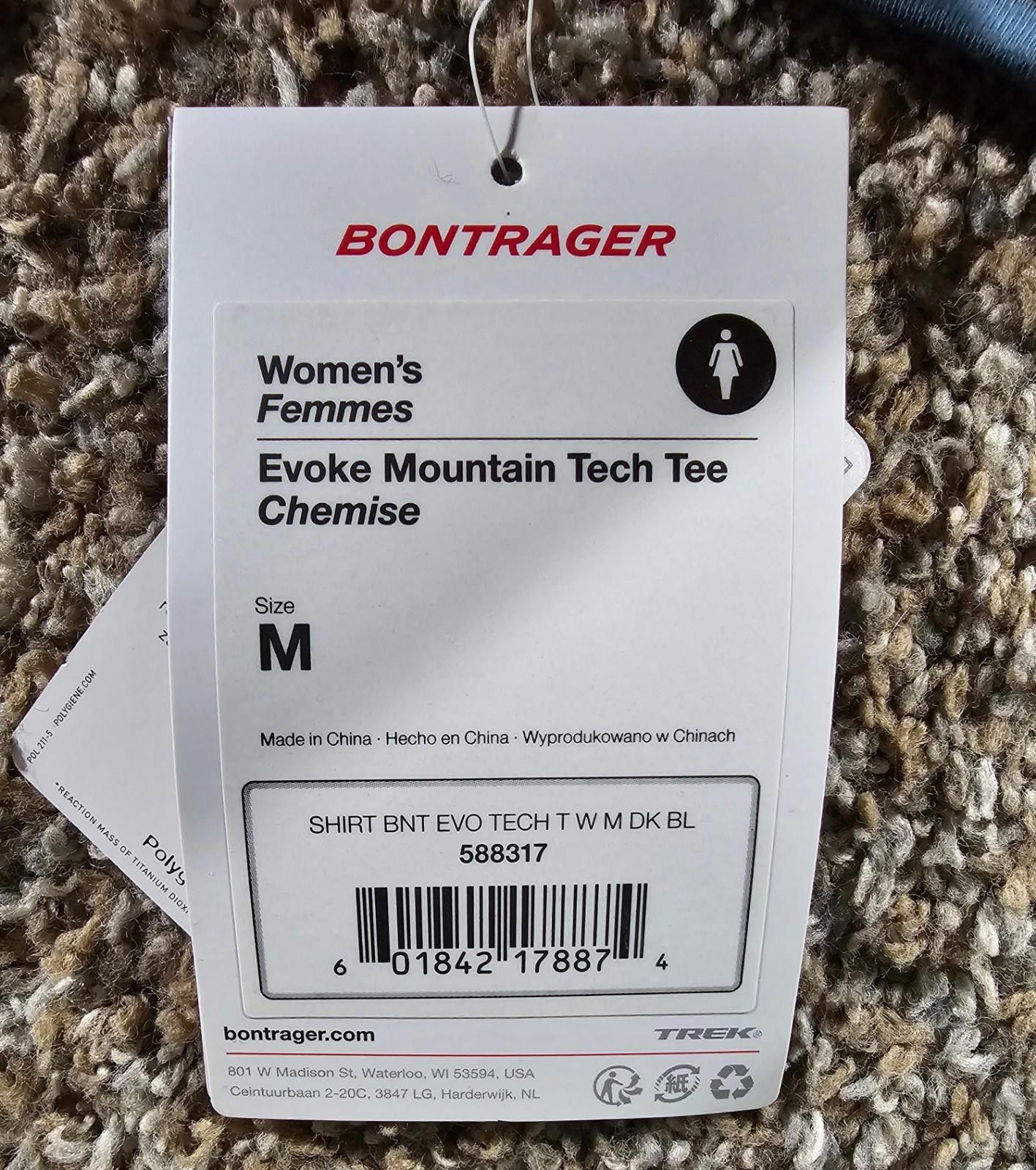 Designer Bontrager EVOKE Mountain Tech Tee M Department Of Discovery Size ONE SIZE - 5 Thumbnail