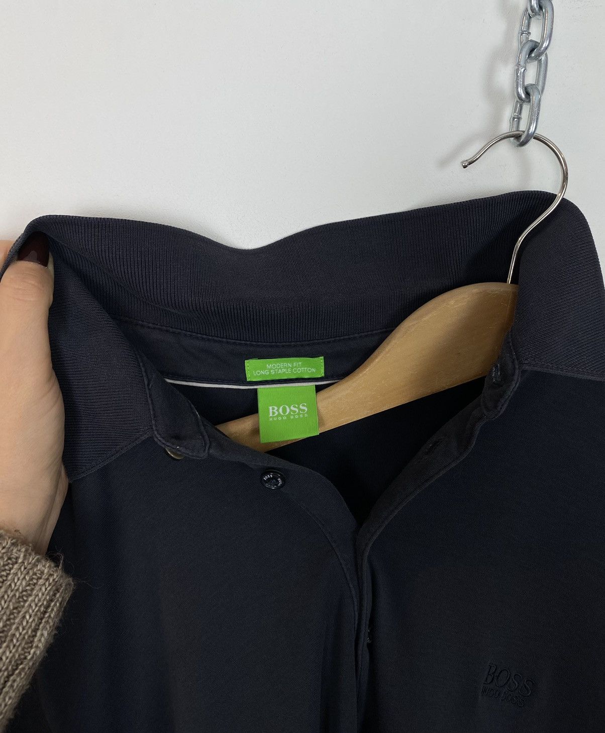 Hugo Boss Hugo Boss Men’s Modern Fit Long Staple Cotton Jumper Size XL Size US XL / EU 56 / 4 - 9 Thumbnail